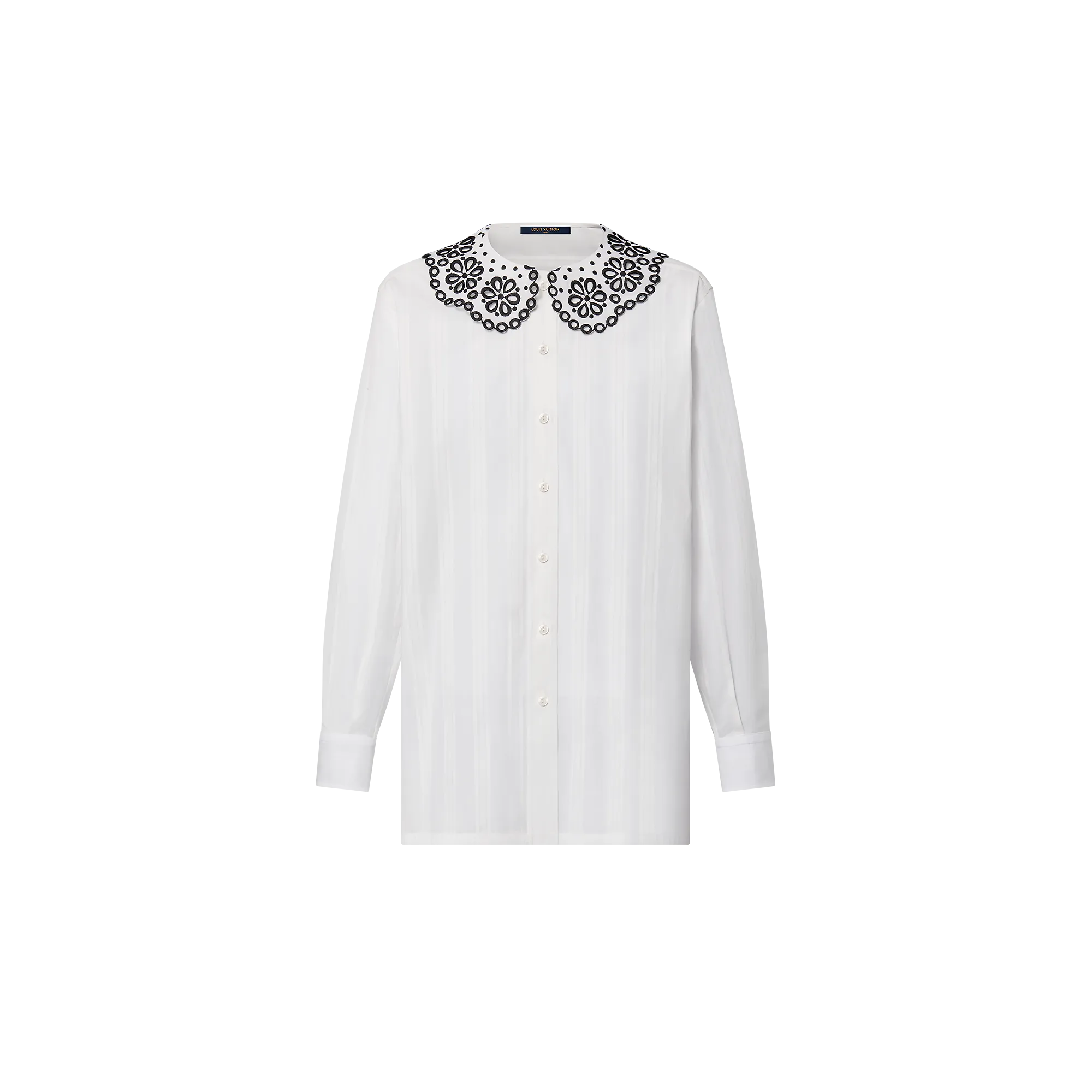 Louis Vuitton Broderie Anglaise Collar Shirt - Women - Ready - to - Wear 1AGBLY