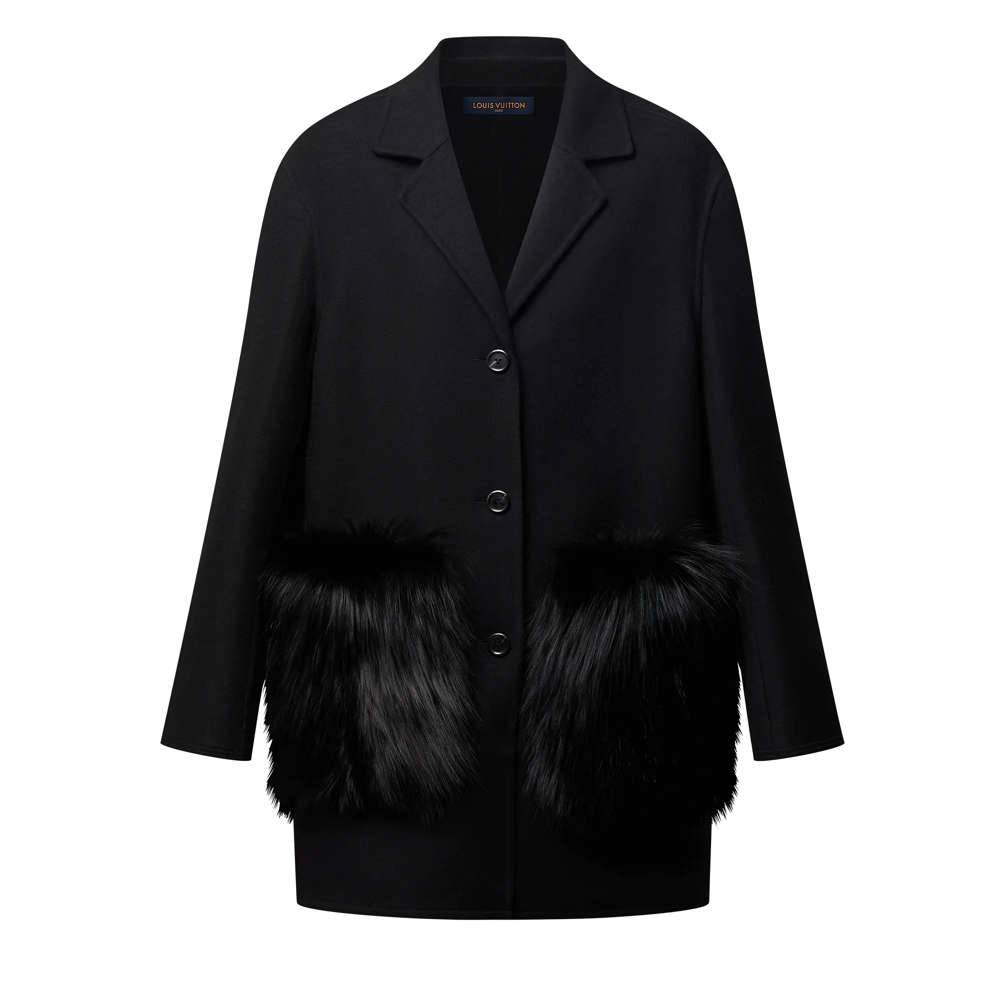 Louis Vuitton Cashmere Fox Pocket Coat - Women - Ready - to - Wear 1AGEIF