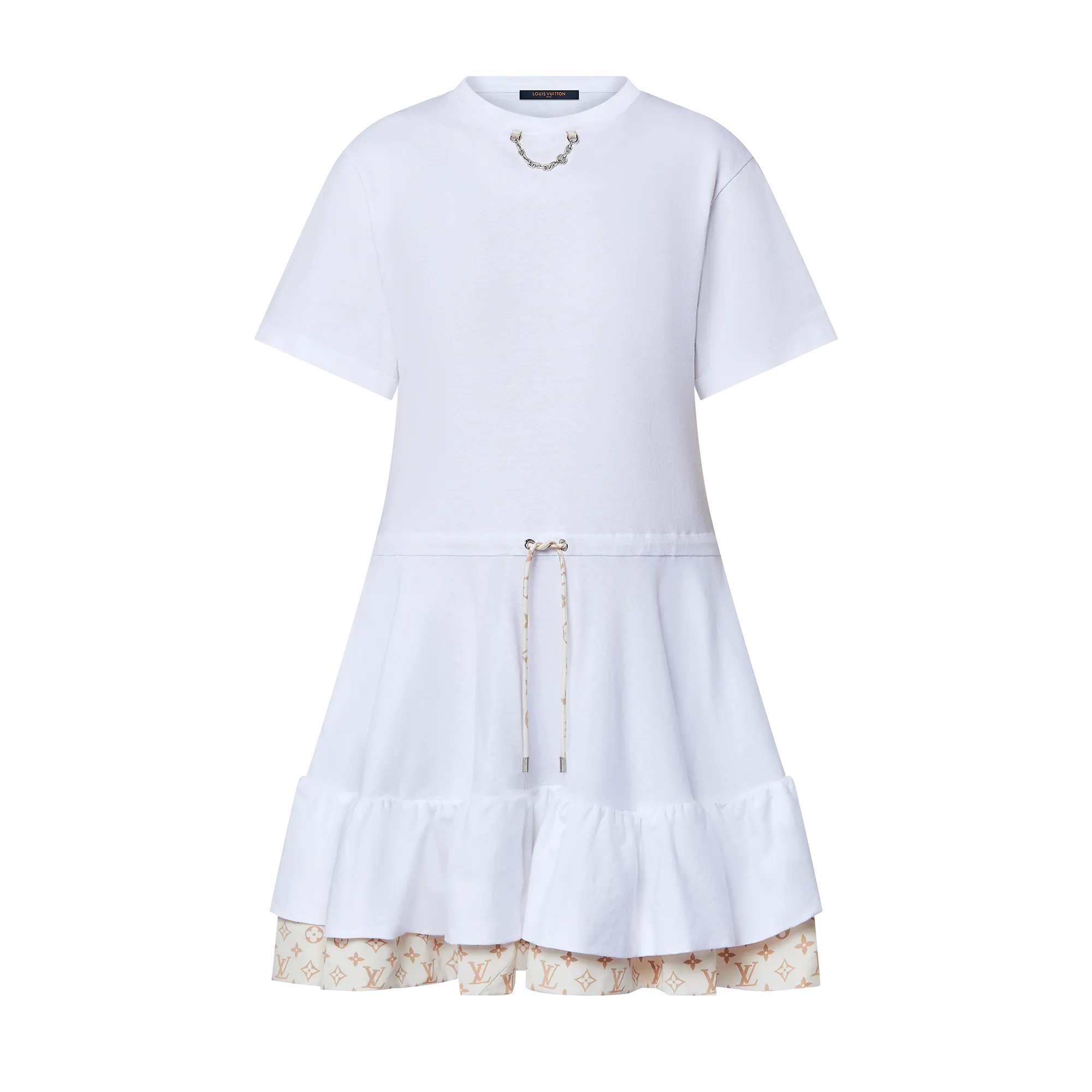 Louis Vuitton Monogram Flounce T - Shirt Dress - Women - Ready - to - Wear 1AGEW8