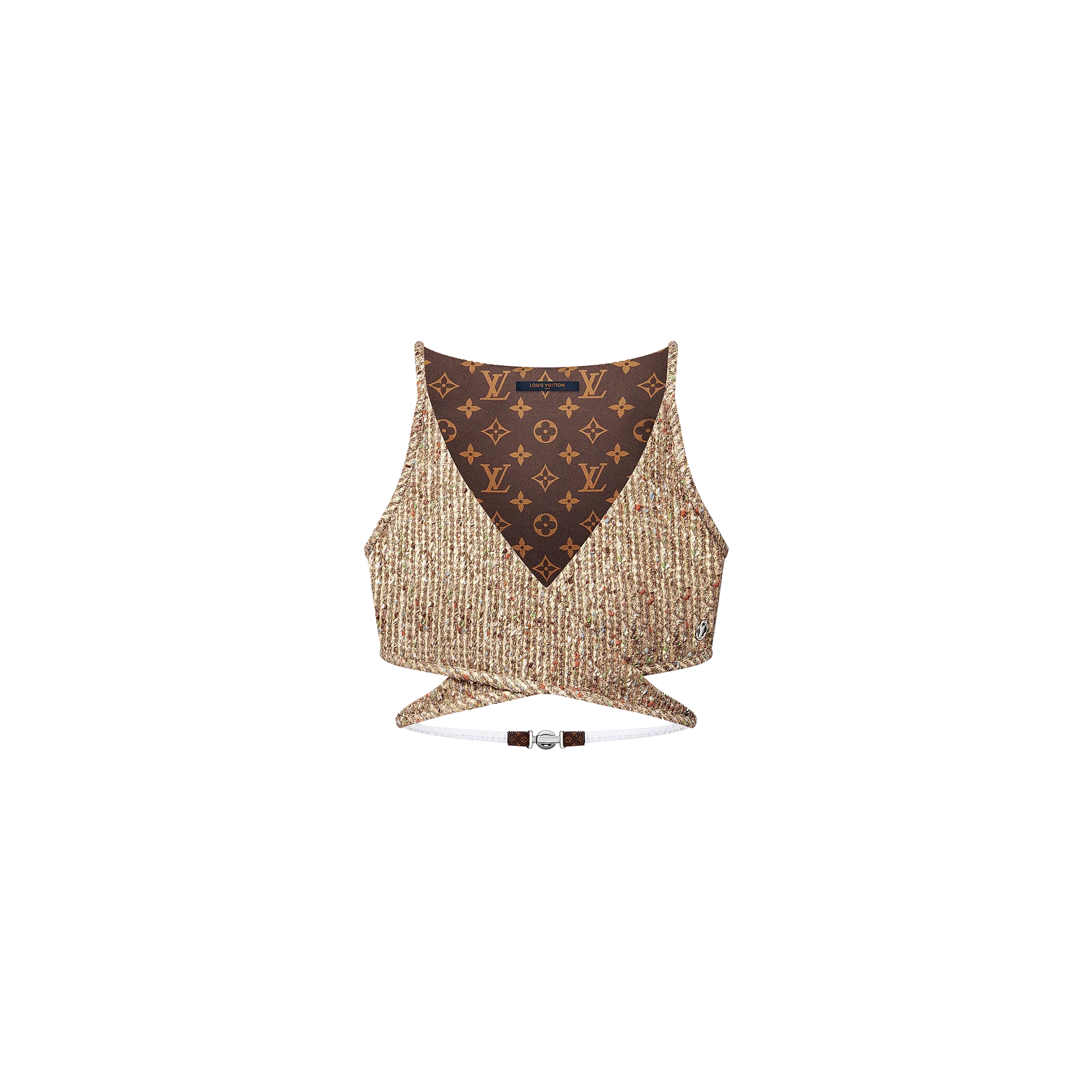 Louis Vuitton Lurex Tweed Crop Top - Women - Ready - to - Wear 1AGEZV