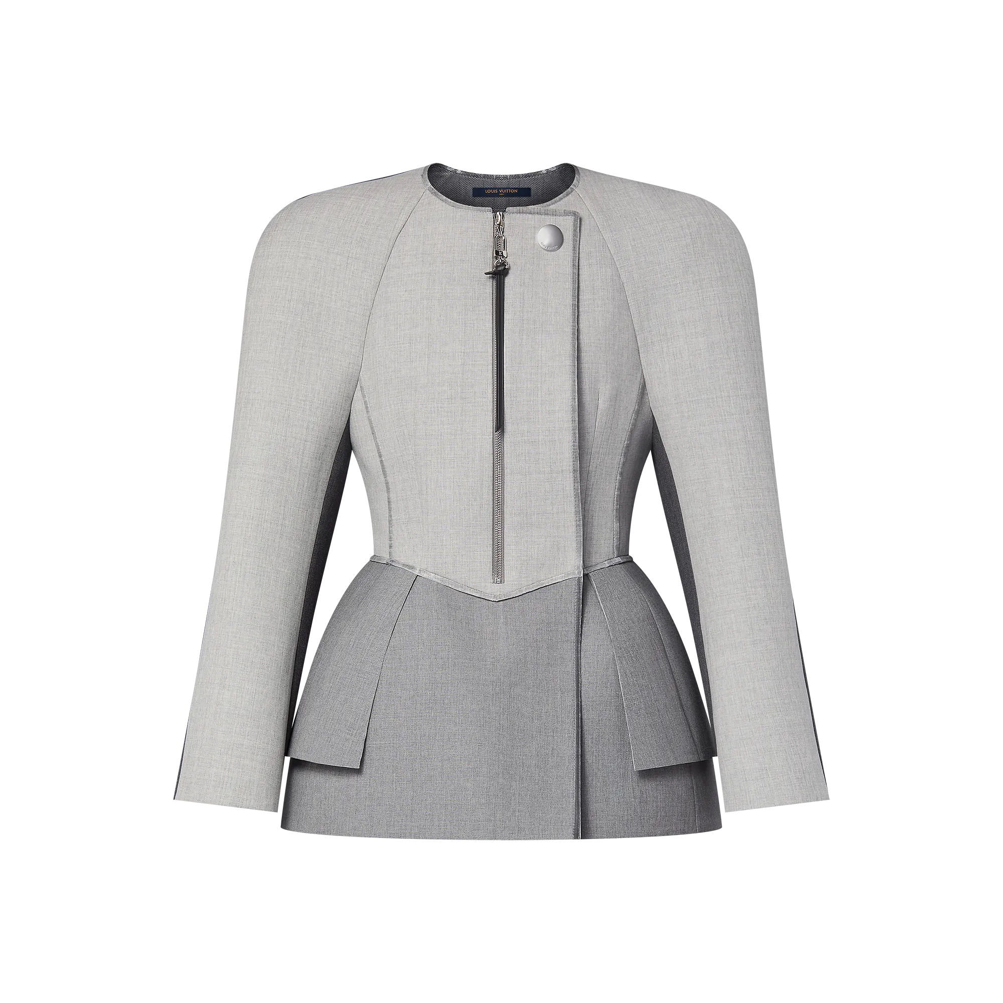 Louis Vuitton Bonded Jersey Peplum Jacket - Women - Ready - to - Wear 1AGFDV