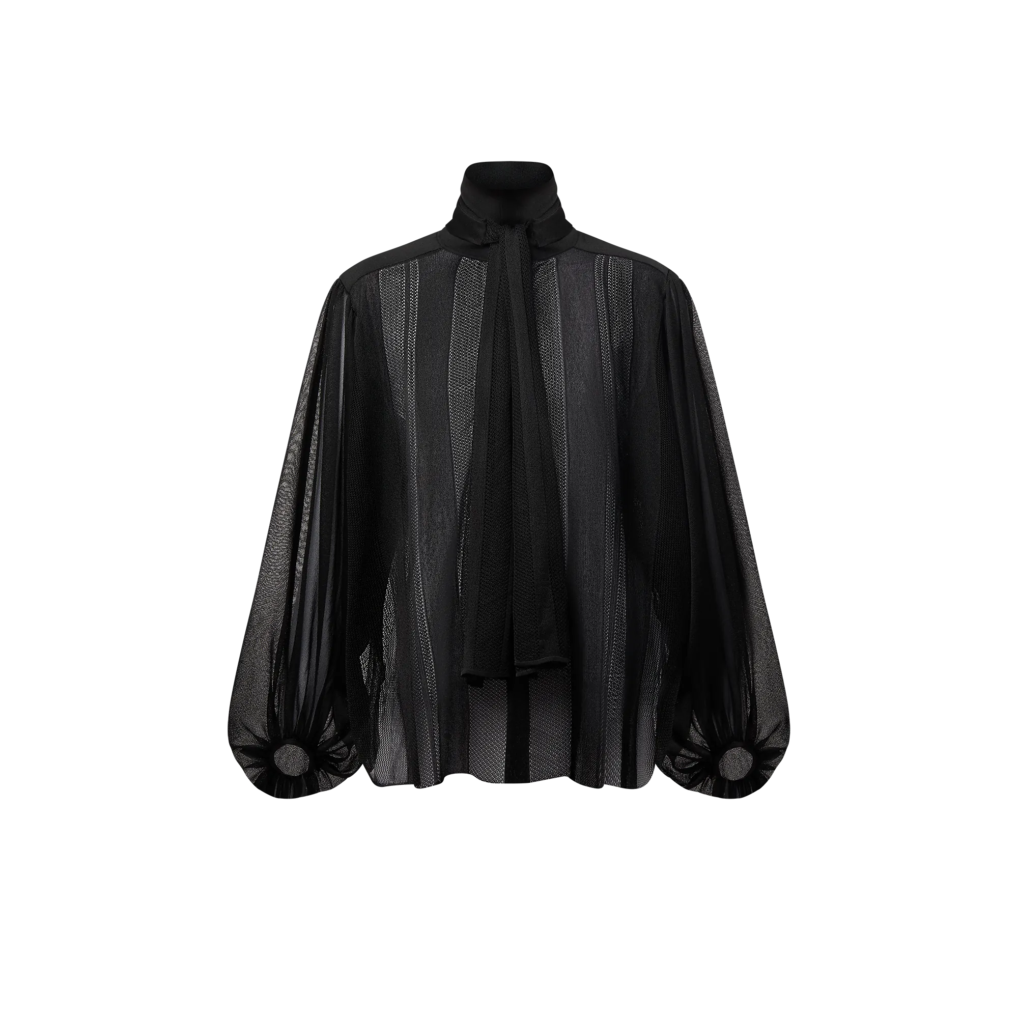 Louis Vuitton Sheer Stripe Knit Blouse - Women - Ready - to - Wear 1AGFOB