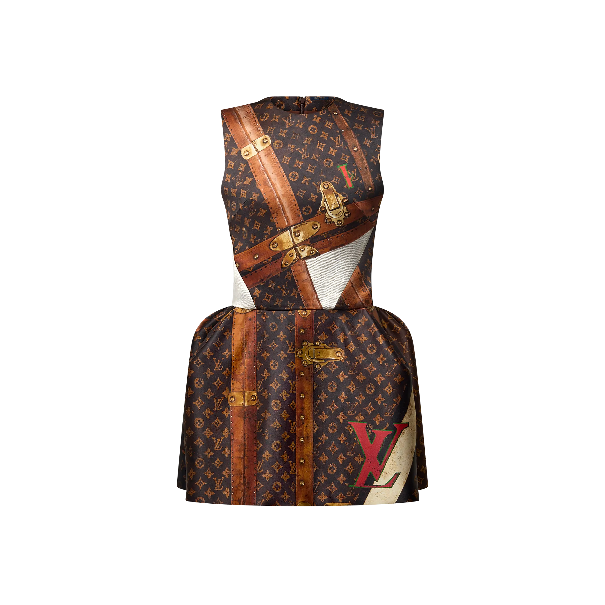 Louis Vuitton LV Trunk Pleat Dress - Women - Ready - to - Wear 1AGGDV