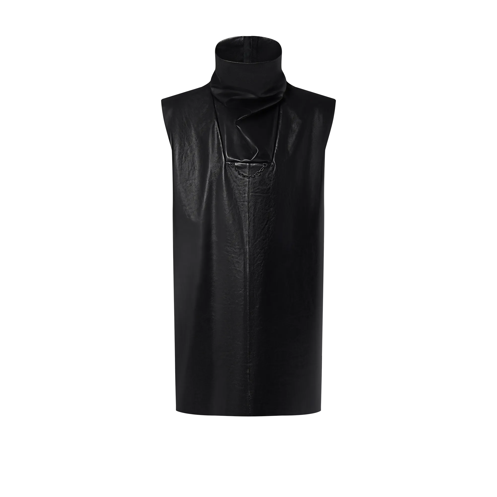 Louis Vuitton Leather High Neck Top - Women - Ready - to - Wear 1AGGJ7