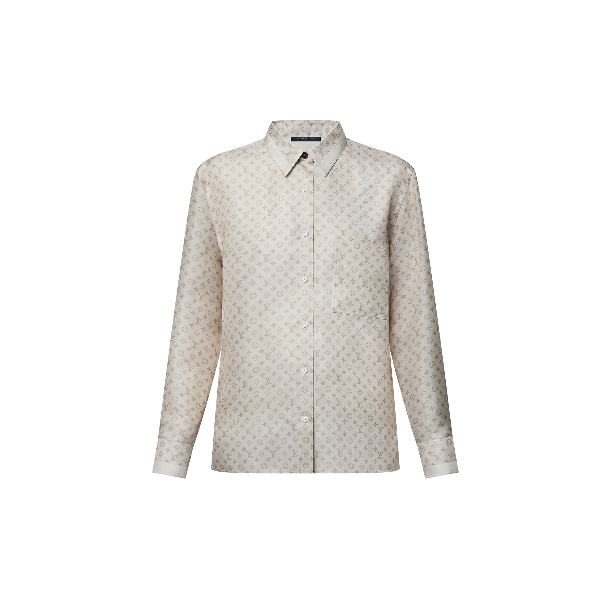 Louis Vuitton Mini Monogram Silk Shirt - Women - Ready - to - Wear 1AGGPJ