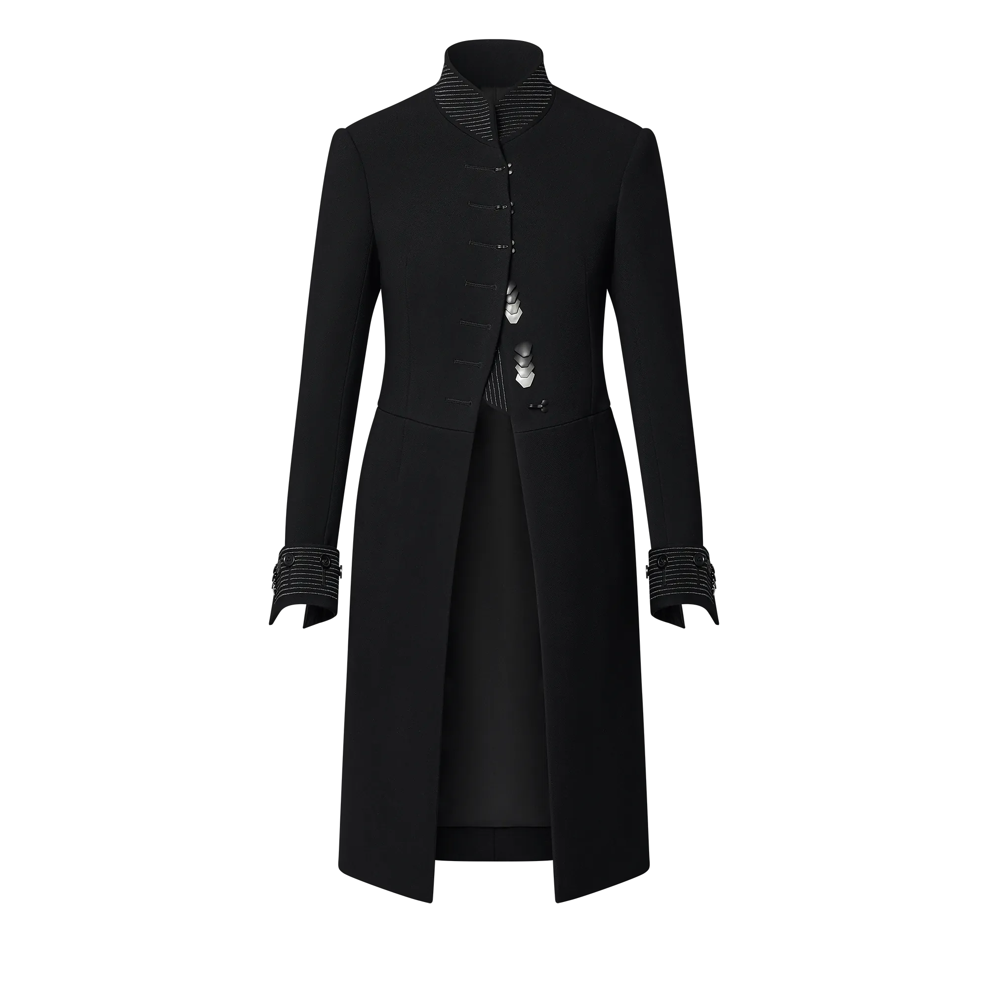 Louis Vuitton Wool Crepe Riding Coat - Women - Ready - to - Wear 1AGH22