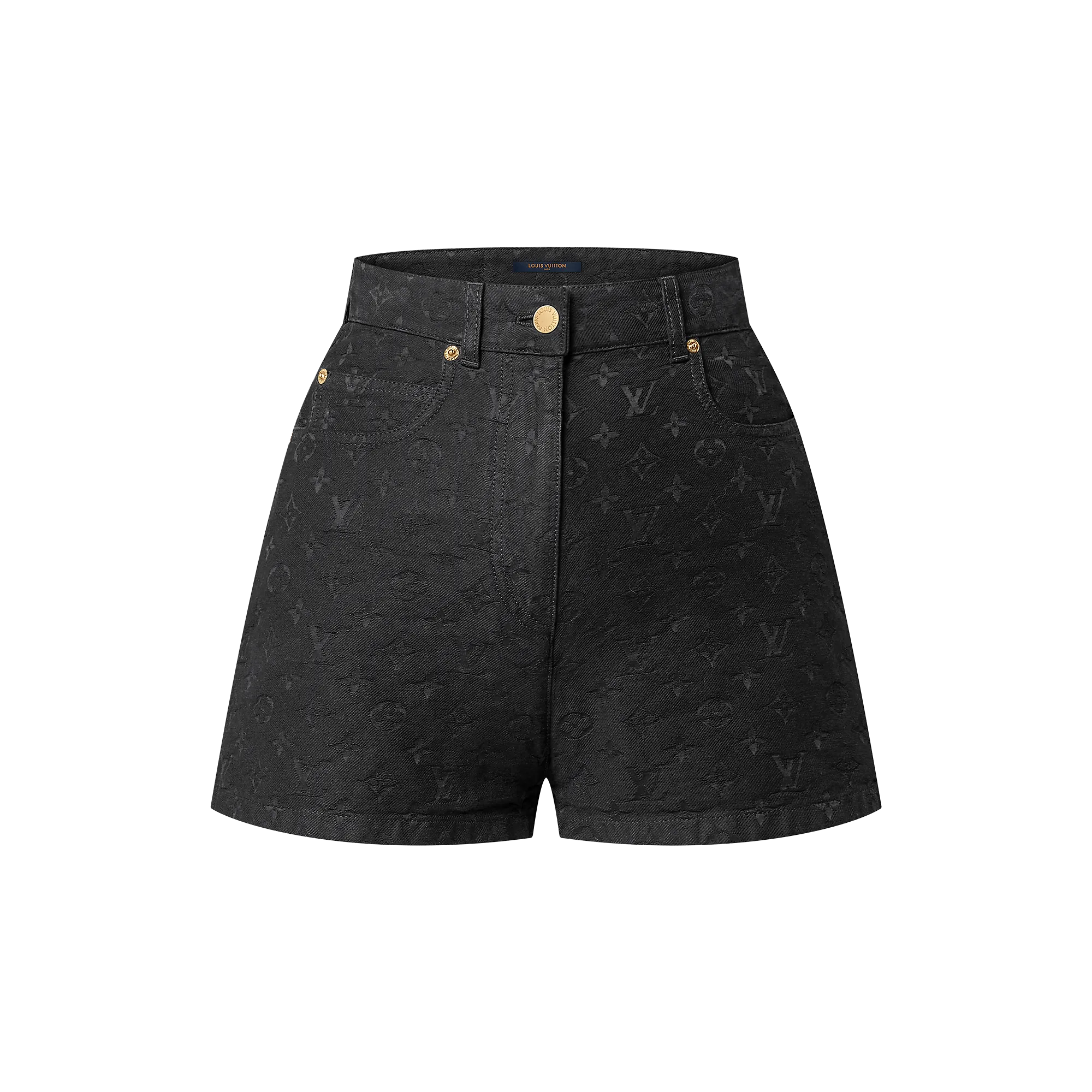 Louis Vuitton Monogram Jacquard Denim Shorts - Women - Ready - to - Wear 1AGHDI