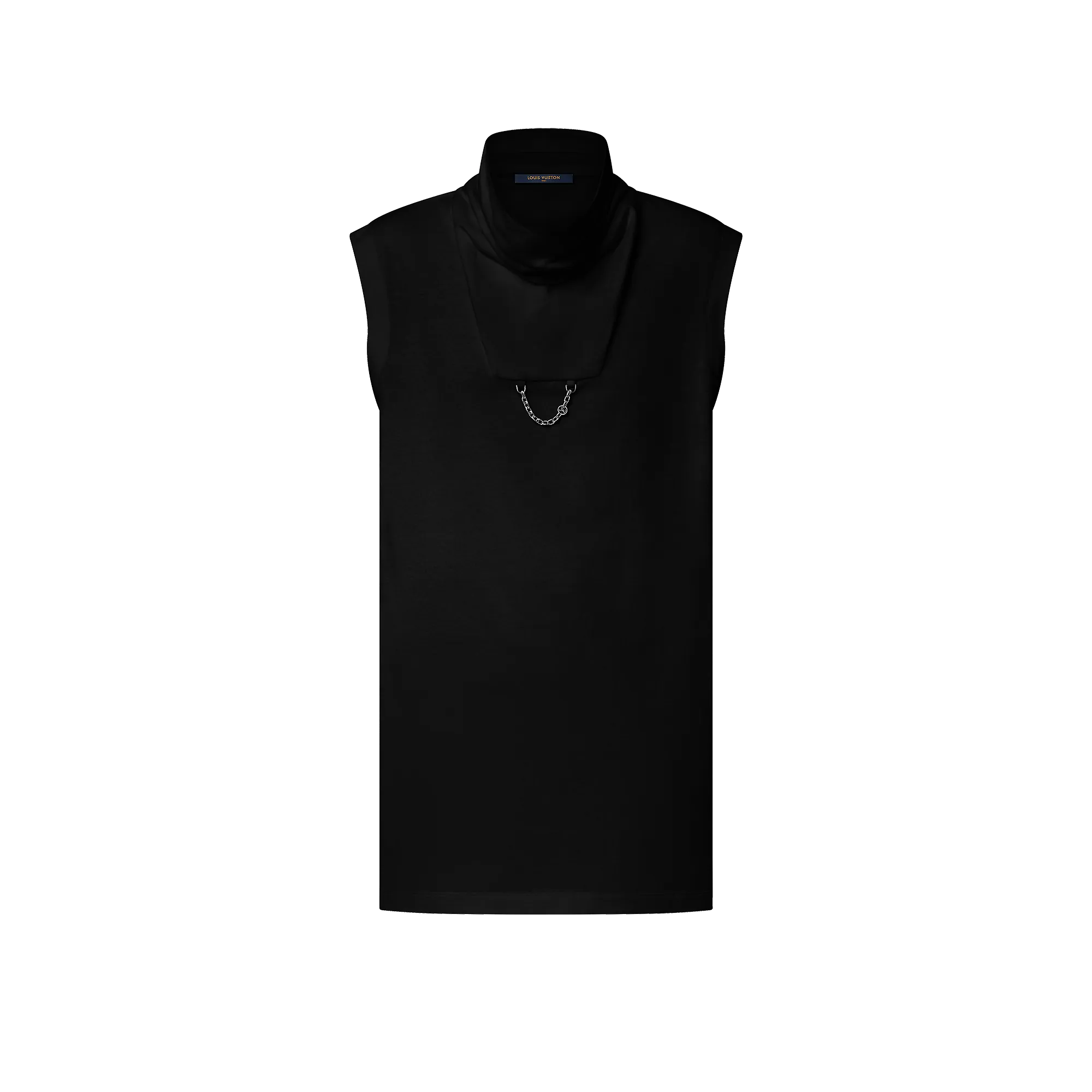 Louis Vuitton High Neck Shoulder T - Shirt - Women - Ready - to - Wear 1AGHEN Black