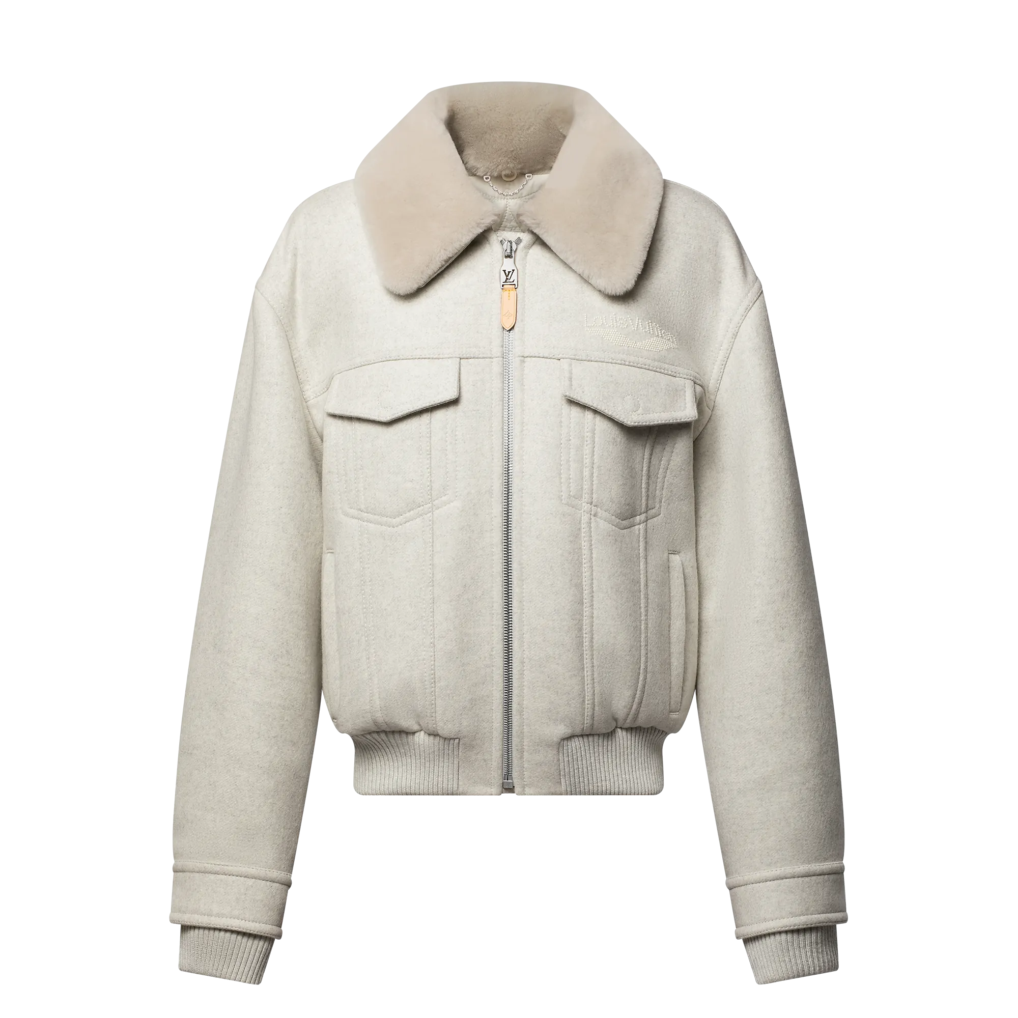 Louis Vuitton Wool Blouson With Shearling Collar - Men - Ready - to - Wear 1AGIRY