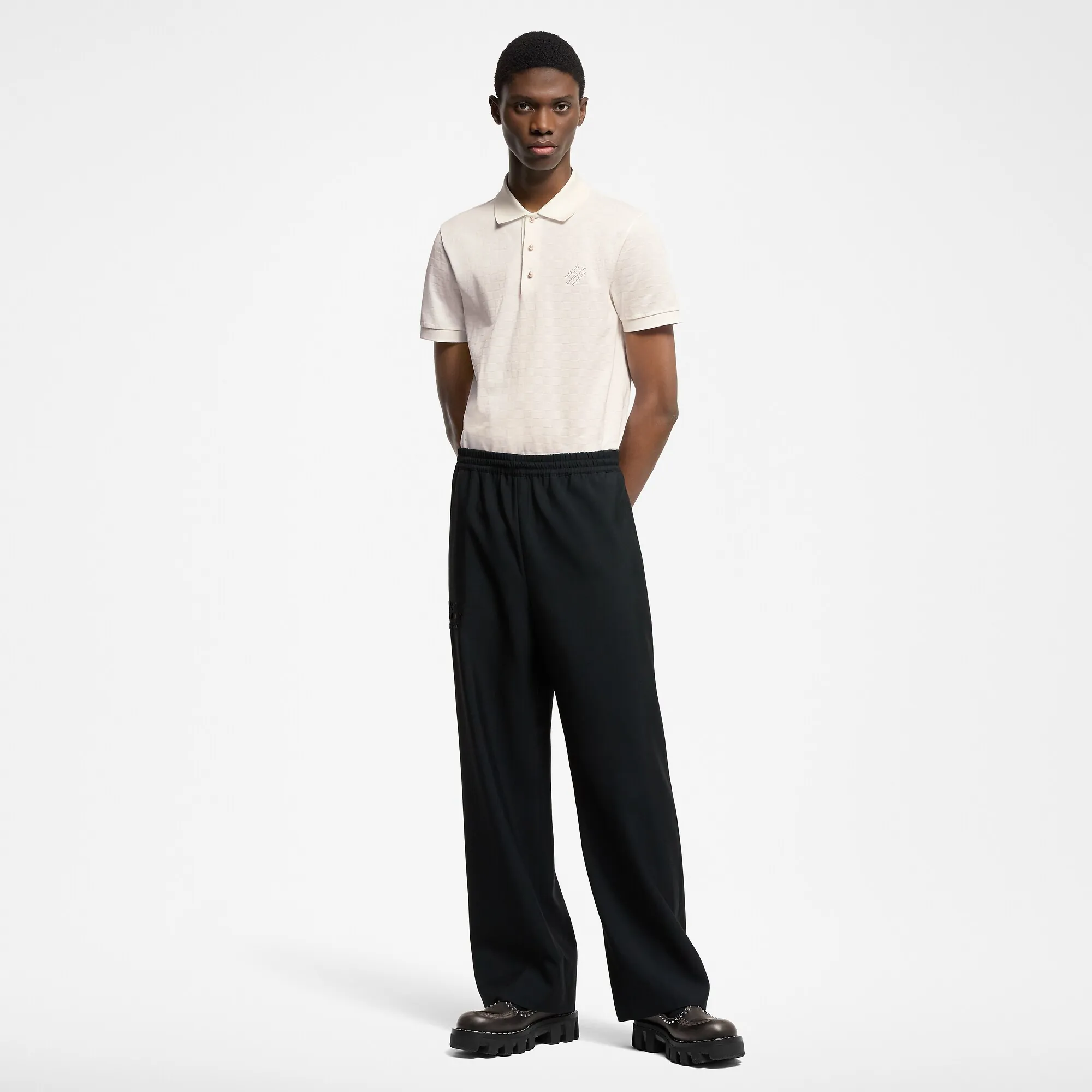 Louis Vuitton Drawstring Wool Pants - Men - Ready - to - Wear 1AGJIT