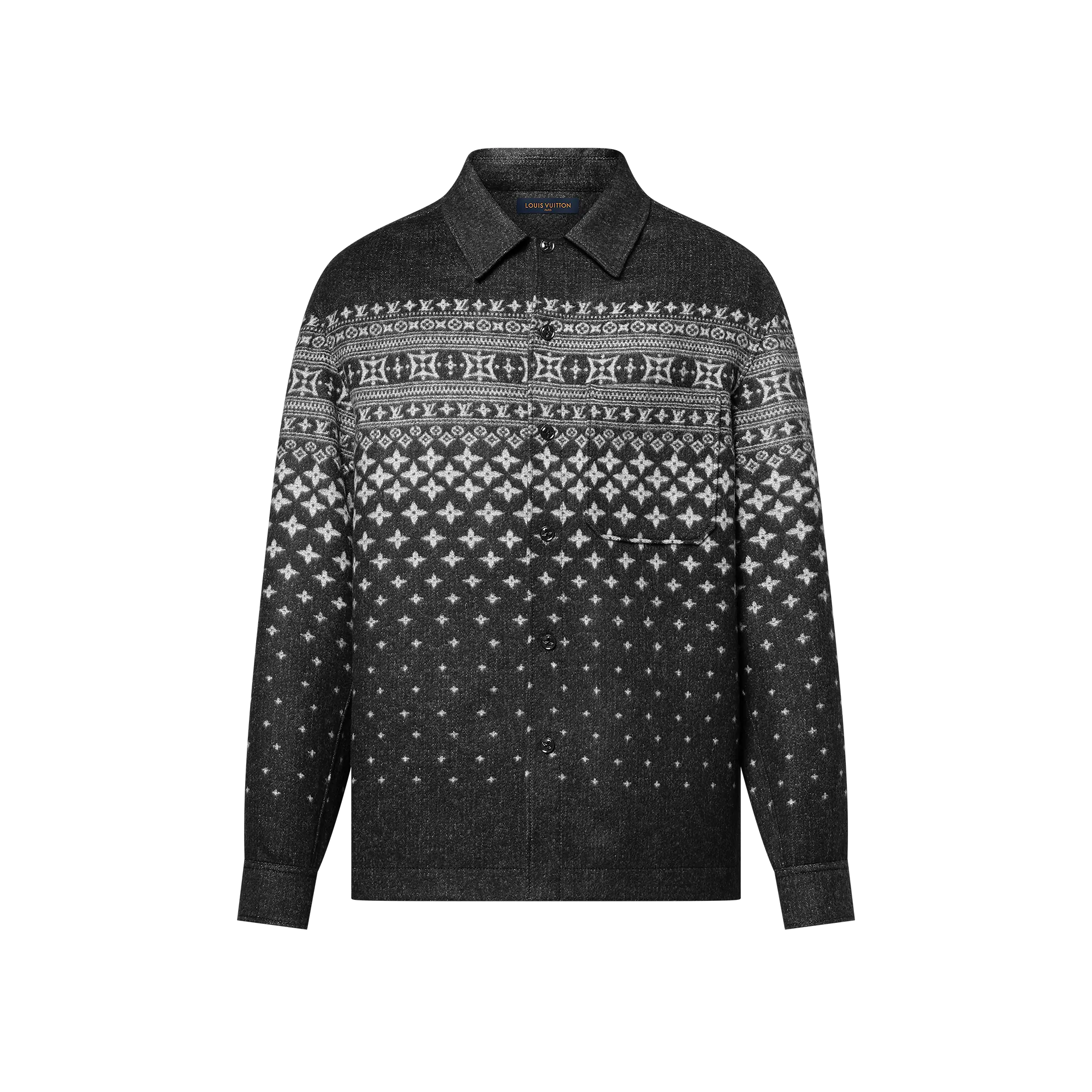 Louis Vuitton Silk, Cashmere And Wool - Blend Double - Face Jacquard Overshirt - New - For Men 1AGJNX