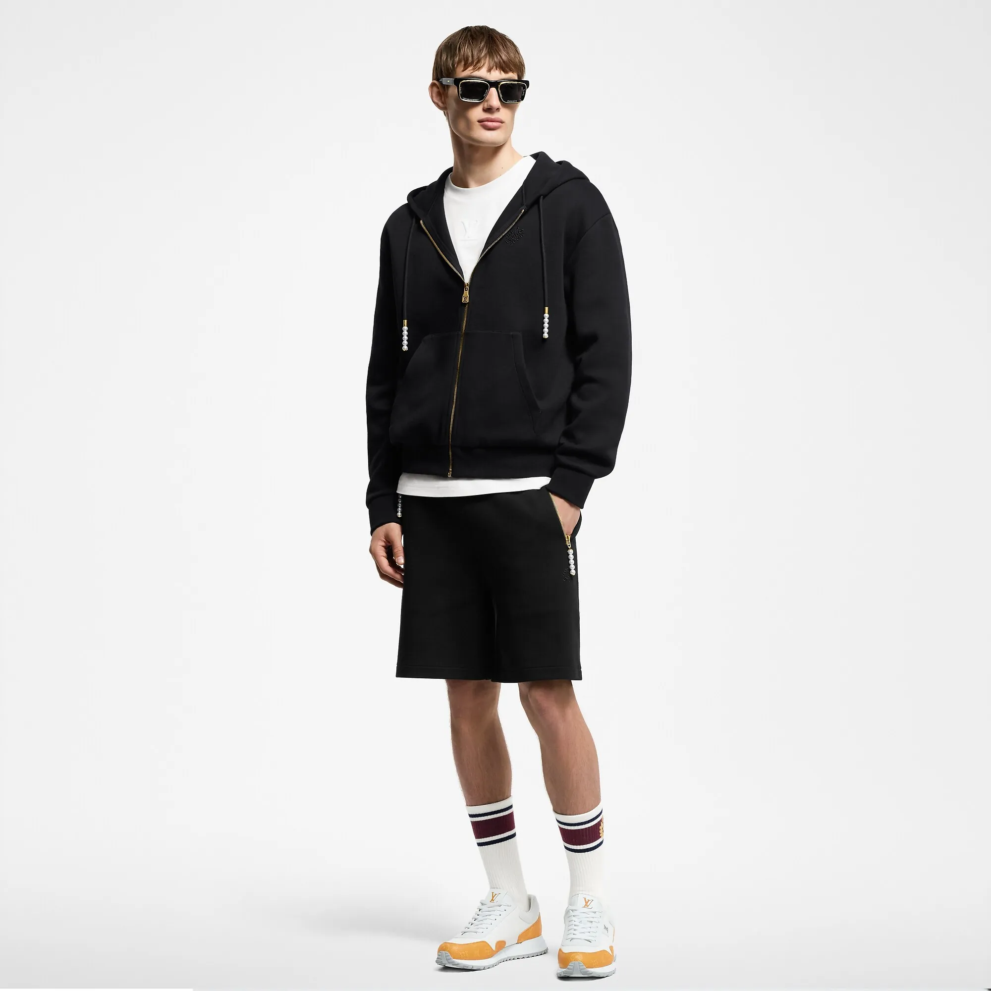 Louis Vuitton Embroidered Jersey Shorts - Men - Ready - to - Wear 1AGJQX