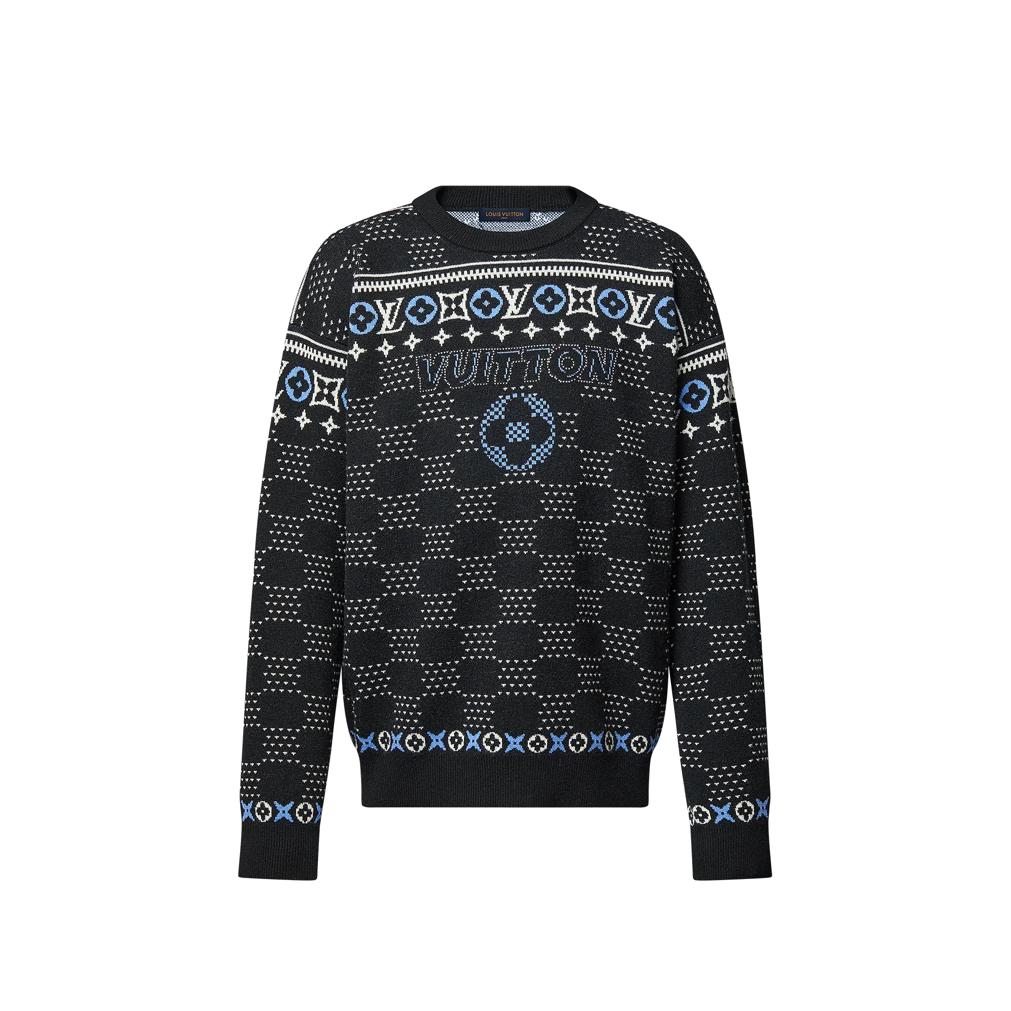 Louis Vuitton Jacquard Wool Pullover - New - For Men 1AGJUA