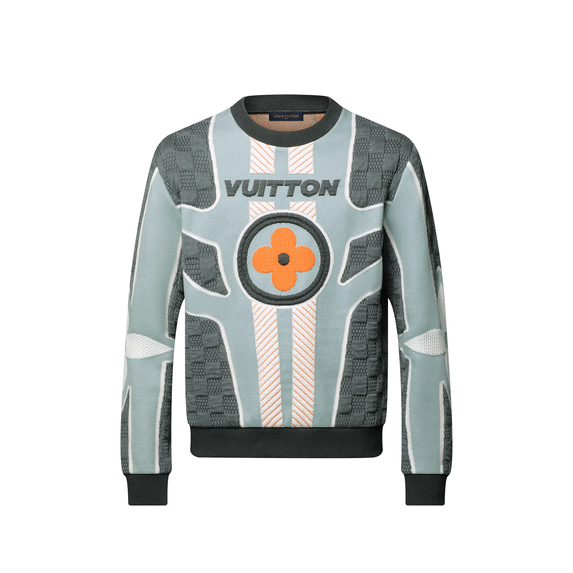 Louis Vuitton Quilted Cotton Blend Crewneck - New - For Men 1AGK19