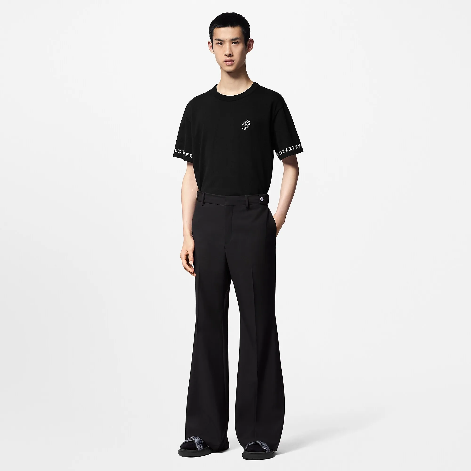 Louis Vuitton Short - Sleeved Cotton Crewneck - Men - Ready - to - Wear 1AGKM9