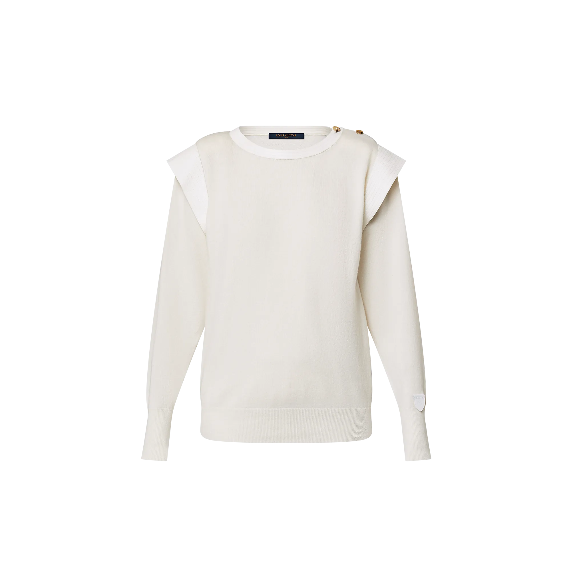 Louis Vuitton Leather Insert Cashmere Pullover - Women - Ready - to - Wear 1AGLU1