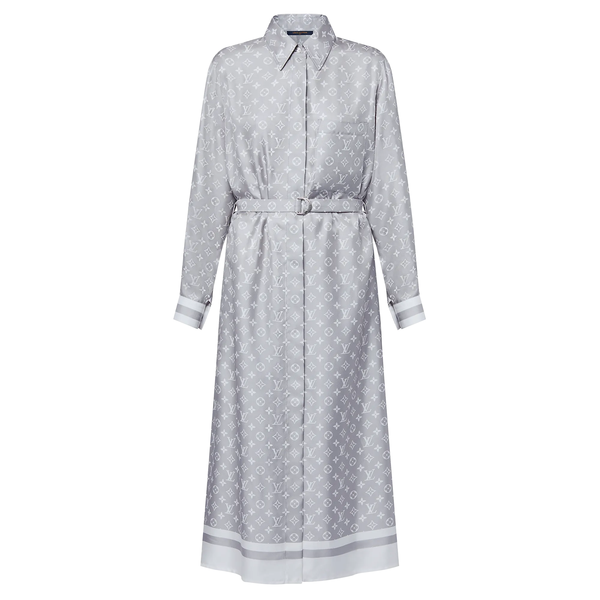Louis Vuitton Monogram Foulard Shirt Dress - Women - Ready - to - Wear 1AGOD5