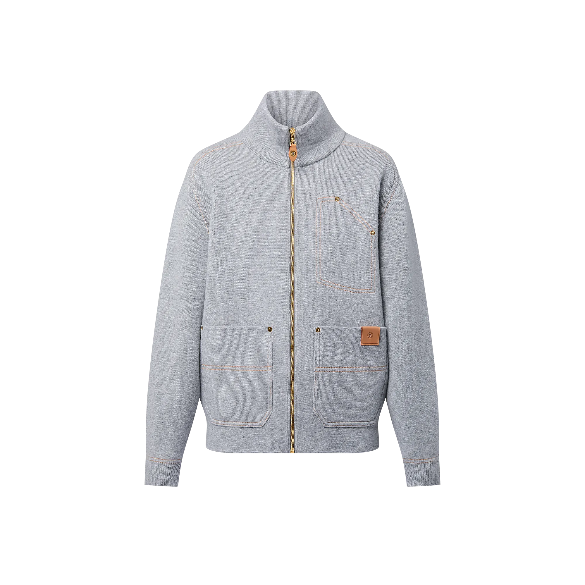 Louis Vuitton Topstitched Knitted Cardigan - Women - Ready - to - Wear 1AGOGR