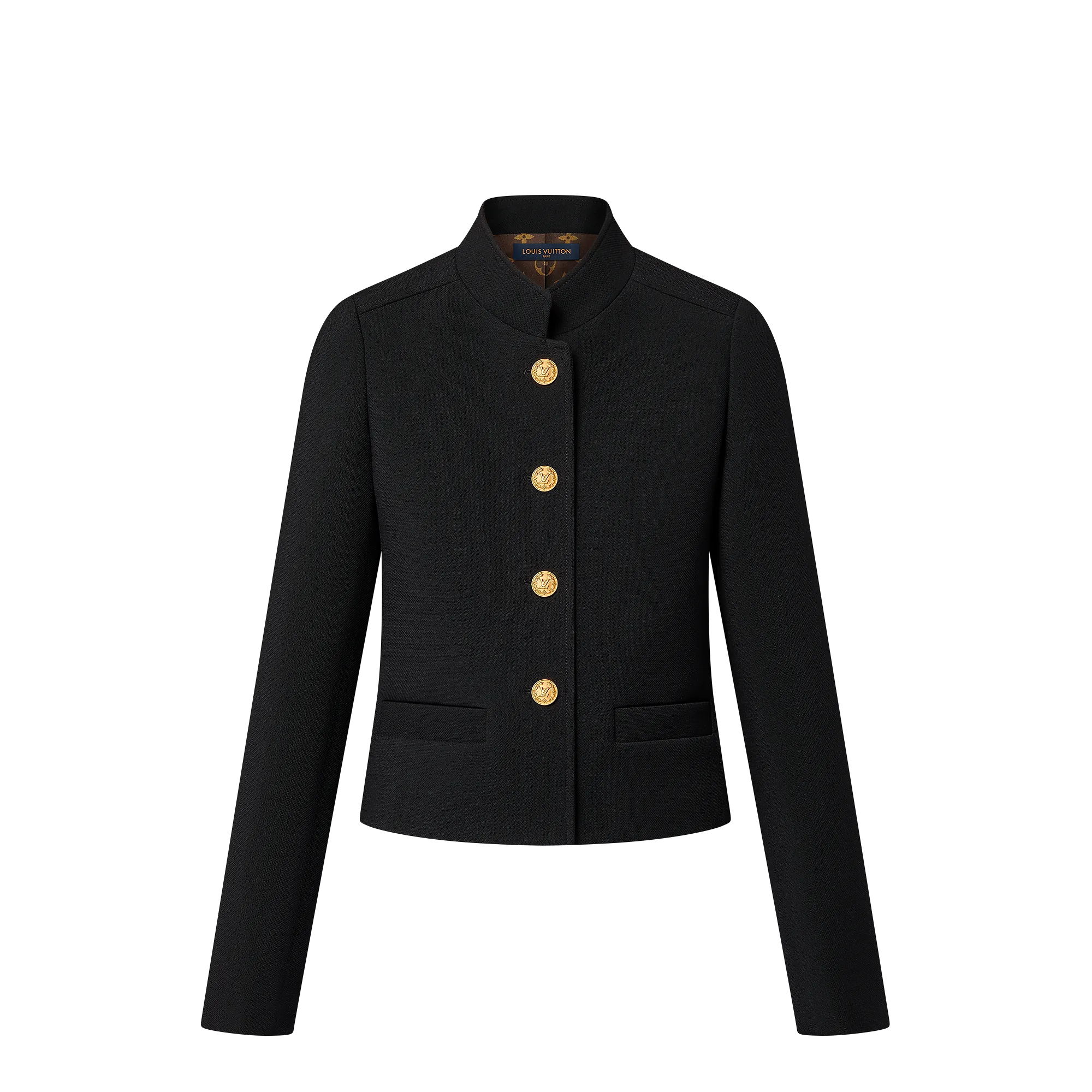 Louis Vuitton LV Button Officer Jacket - Women - Ready - to - Wear 1AGOKH