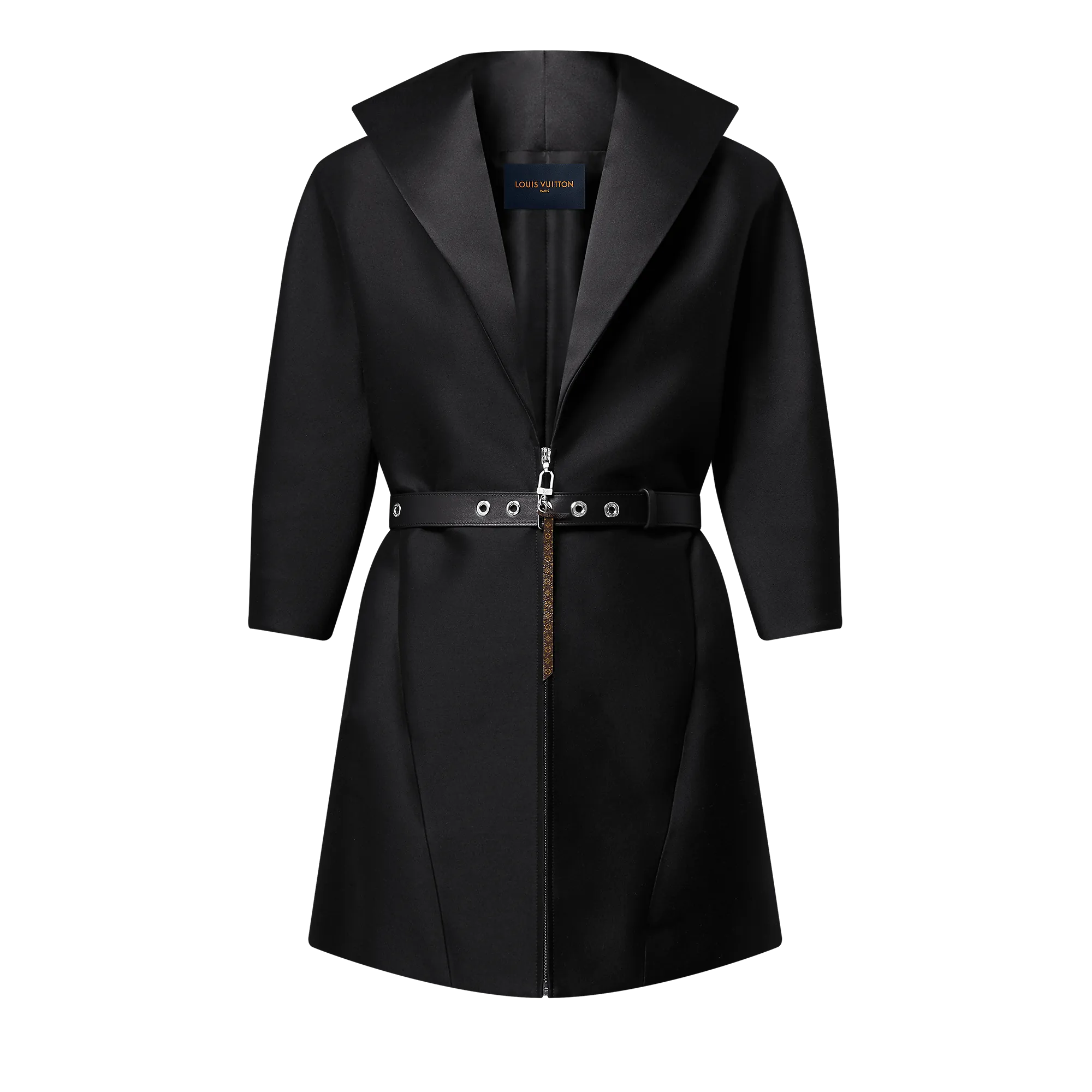 Louis Vuitton Graphic Collar Belted Dress - Women - Ready - to - Wear 1AGOLY