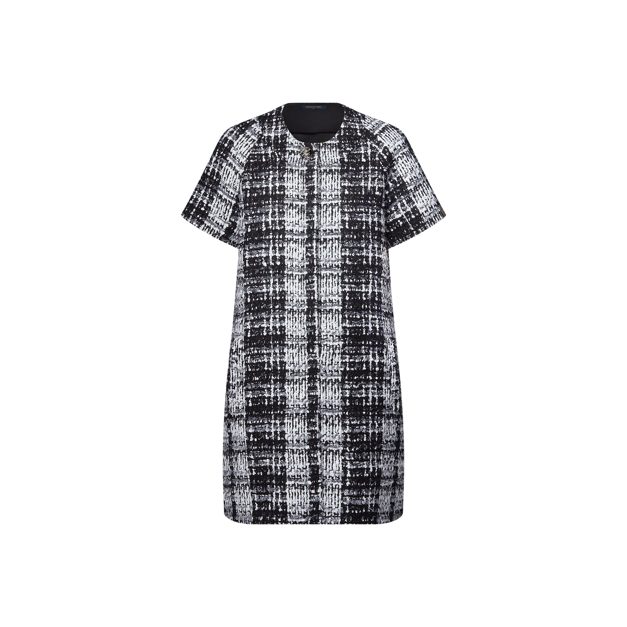 Louis Vuitton Graphic Tweed Short - Sleeved Dress - Women - Ready - to - Wear 1AGQPJ