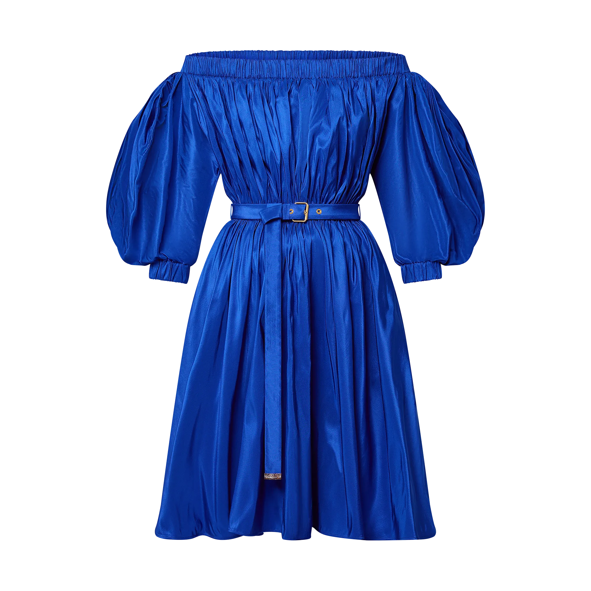 Louis Vuitton Off - the - Shoulder Plissé Dress - Women - Ready - to - Wear 1AGQSF