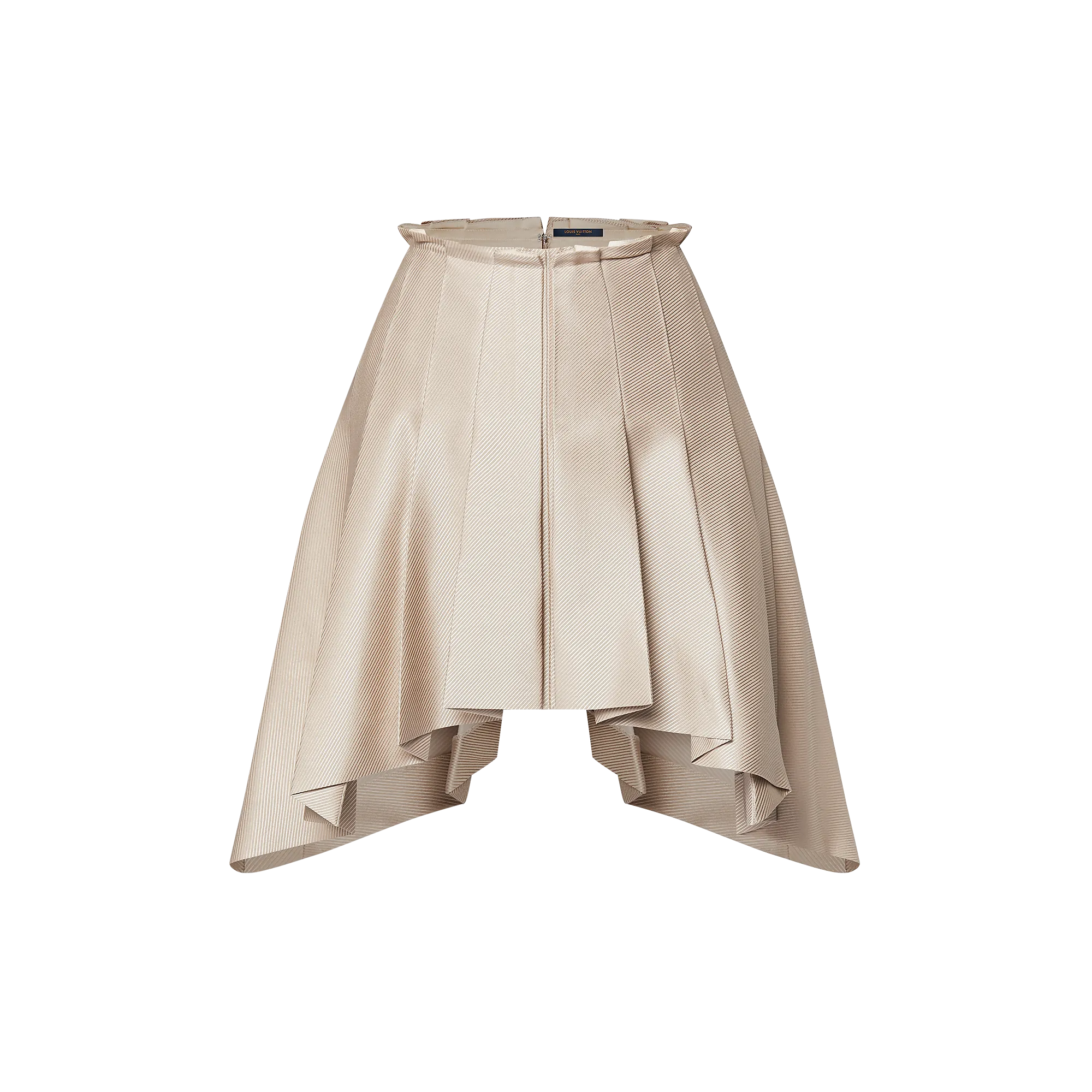 Louis Vuitton Asymmetrical Box Pleat Twill Skirt - Women - Ready - to - Wear 1AGRLI