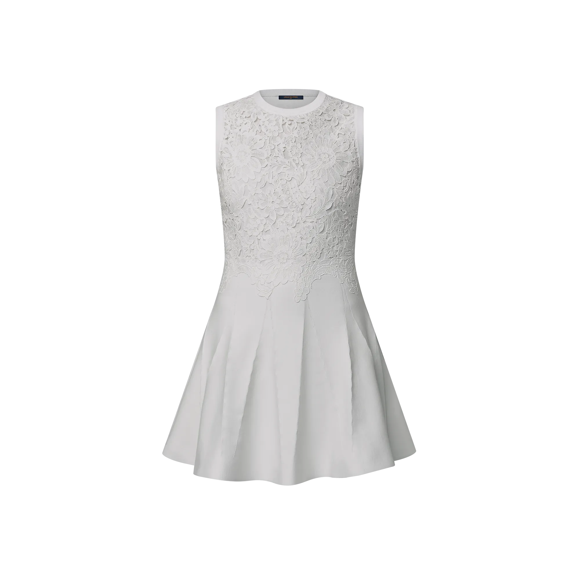 Louis Vuitton Floral Lace Accent Dress - Women - Ready - to - Wear 1AGSEV