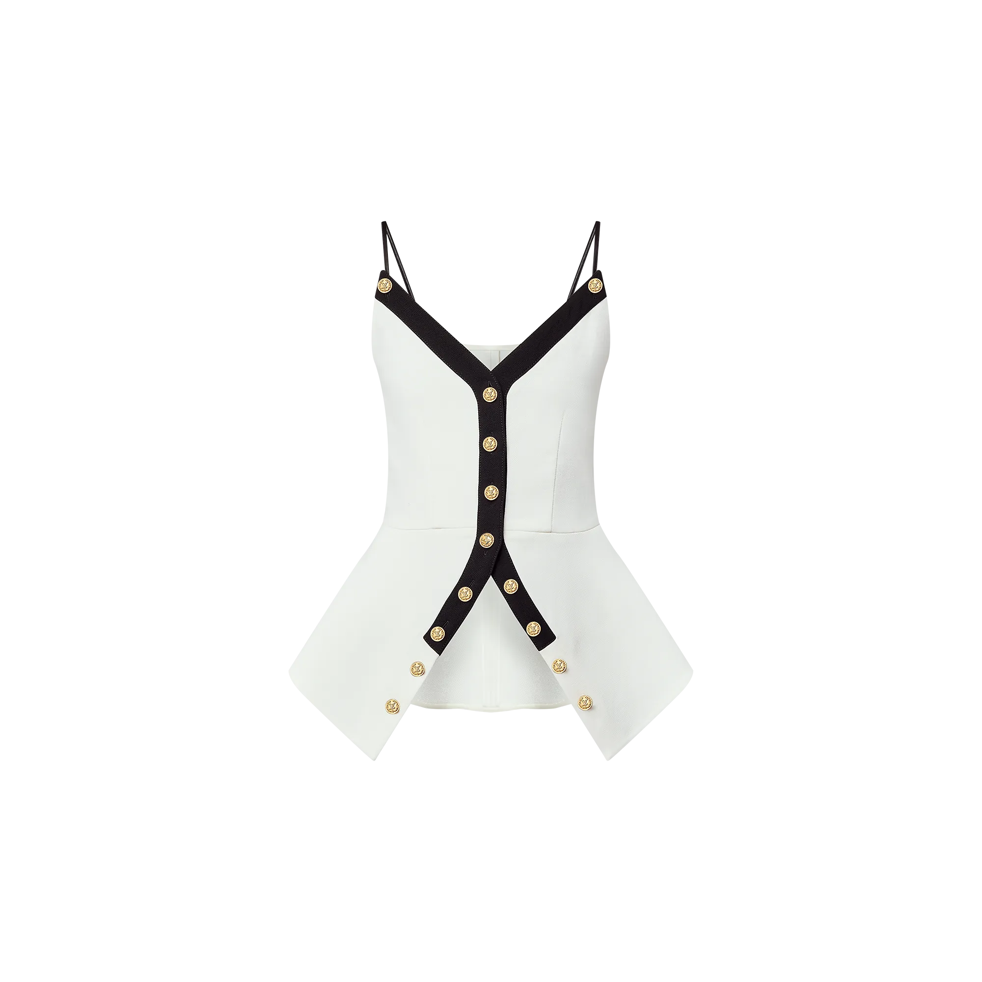 Louis Vuitton Buttoned Peplum Top - Women - Ready - to - Wear 1AGSH7