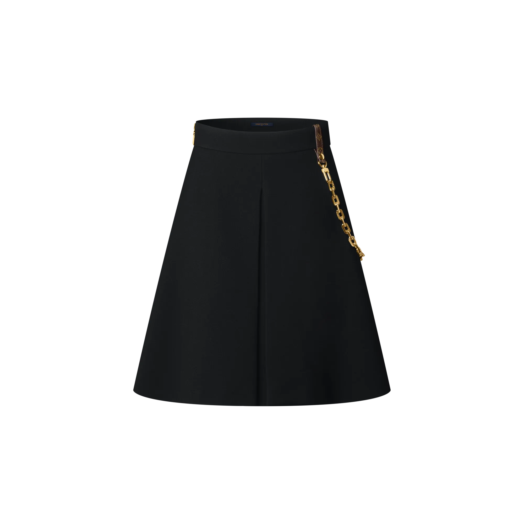 Louis Vuitton Chain Detail A - Line Mini Skirt - Women - Ready - to - Wear 1AHUQ5 Black