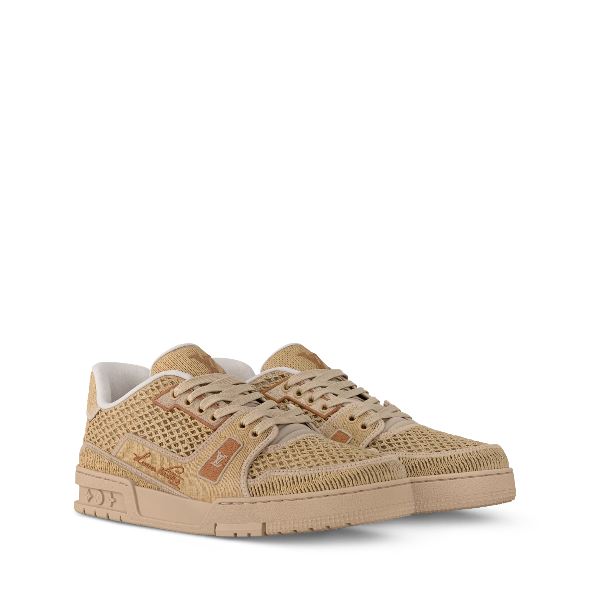 Louis Vuitton LV Trainer Sneaker Mix Of Textiles - Men - Shoes 1AHWEA Beige