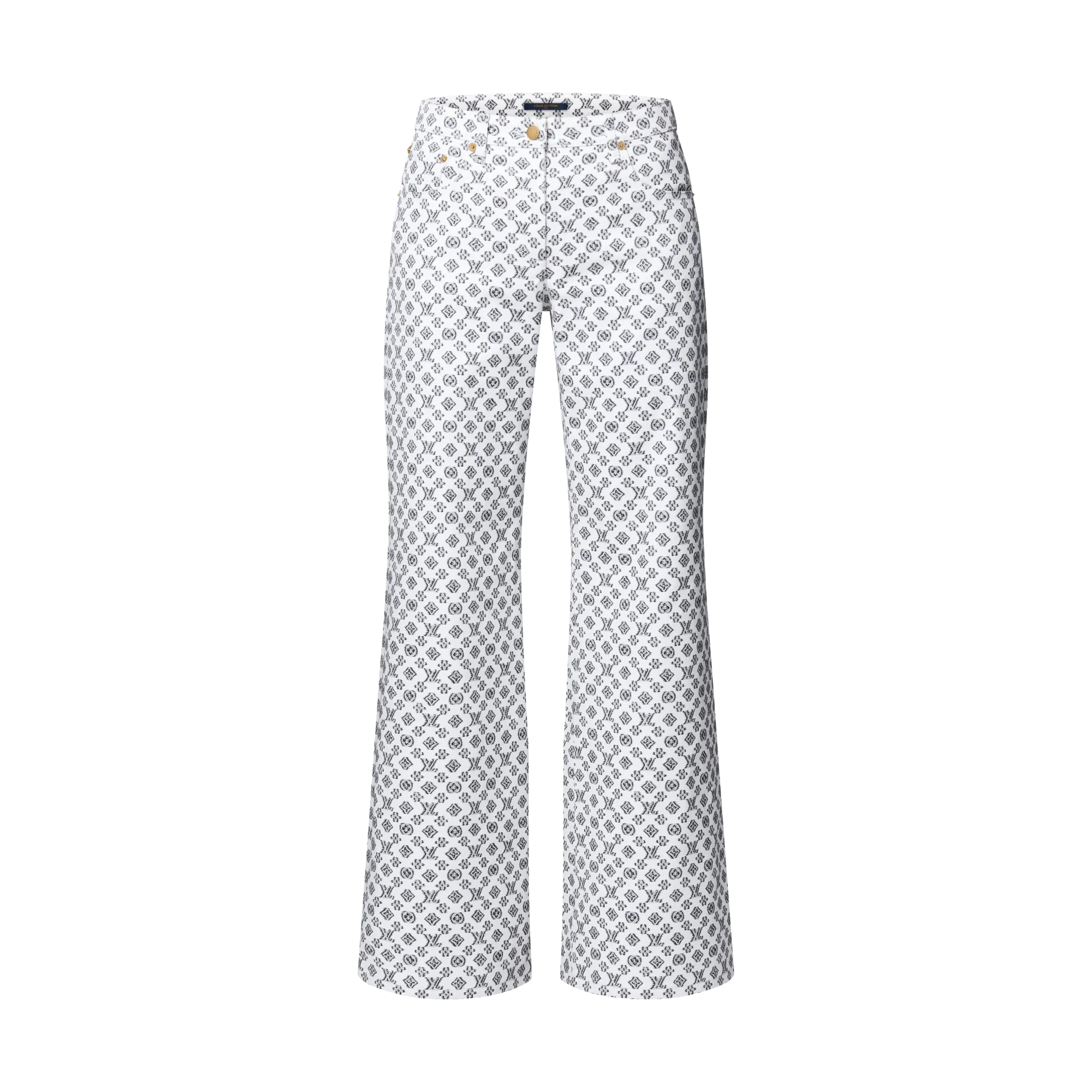 Louis Vuitton Blurry Monogram Coupé Jeans - Women - Ready - to - Wear 1AHX14 Black