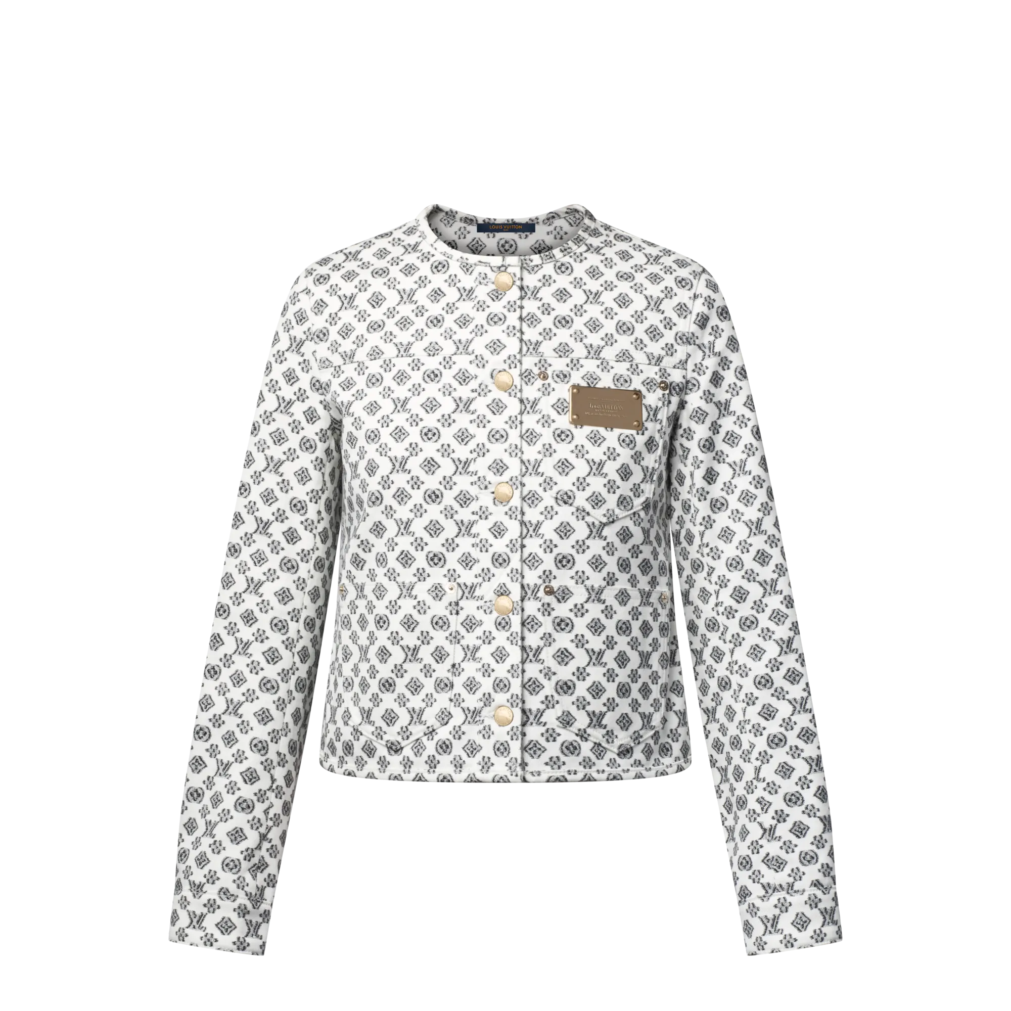 Louis Vuitton Blurry Monogram Jacket - Women - Ready - to - Wear 1AHX30 Black