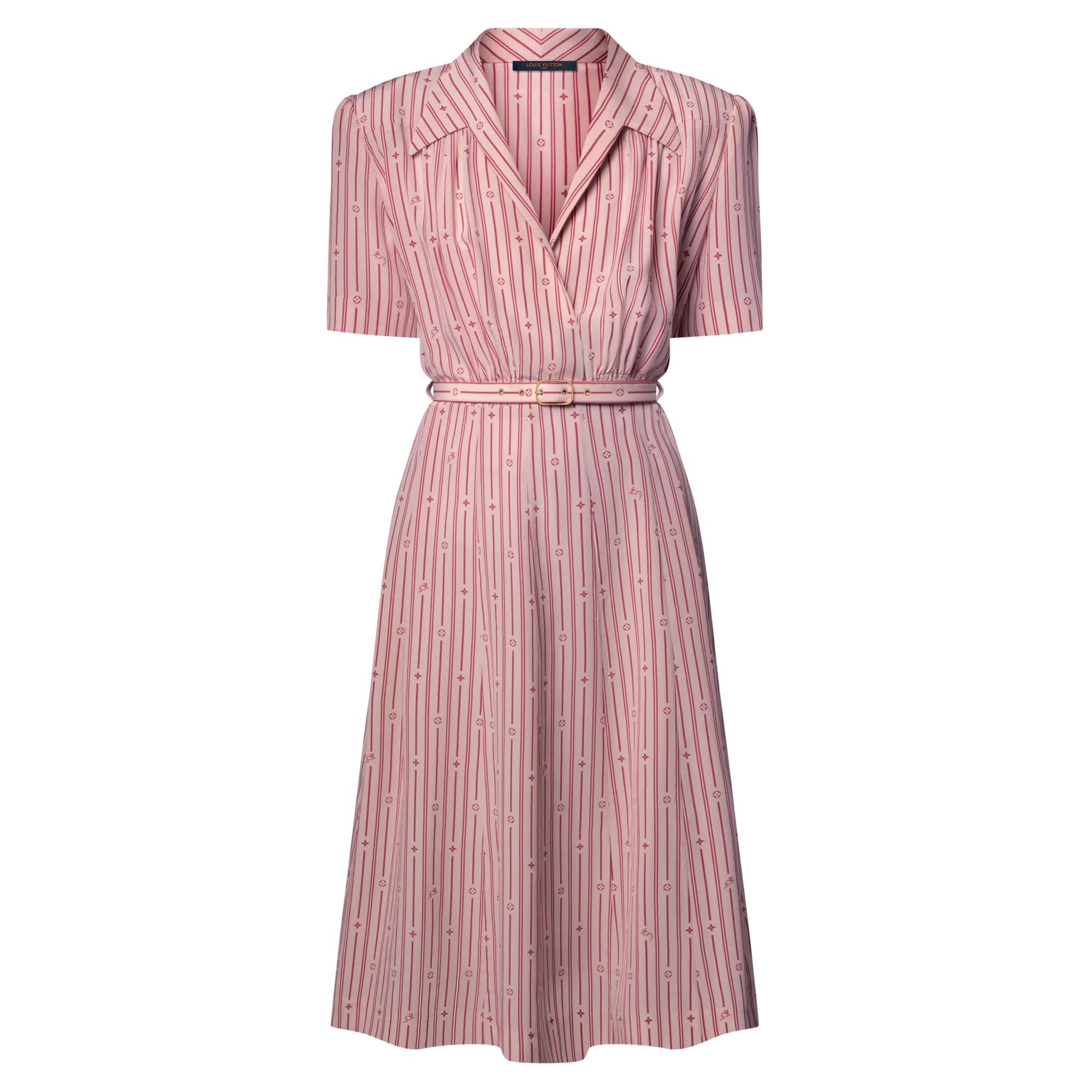 Louis Vuitton Neverfull Stripes Shirt Dress - Women - Ready-to-Wear 1AHXPU Champagne