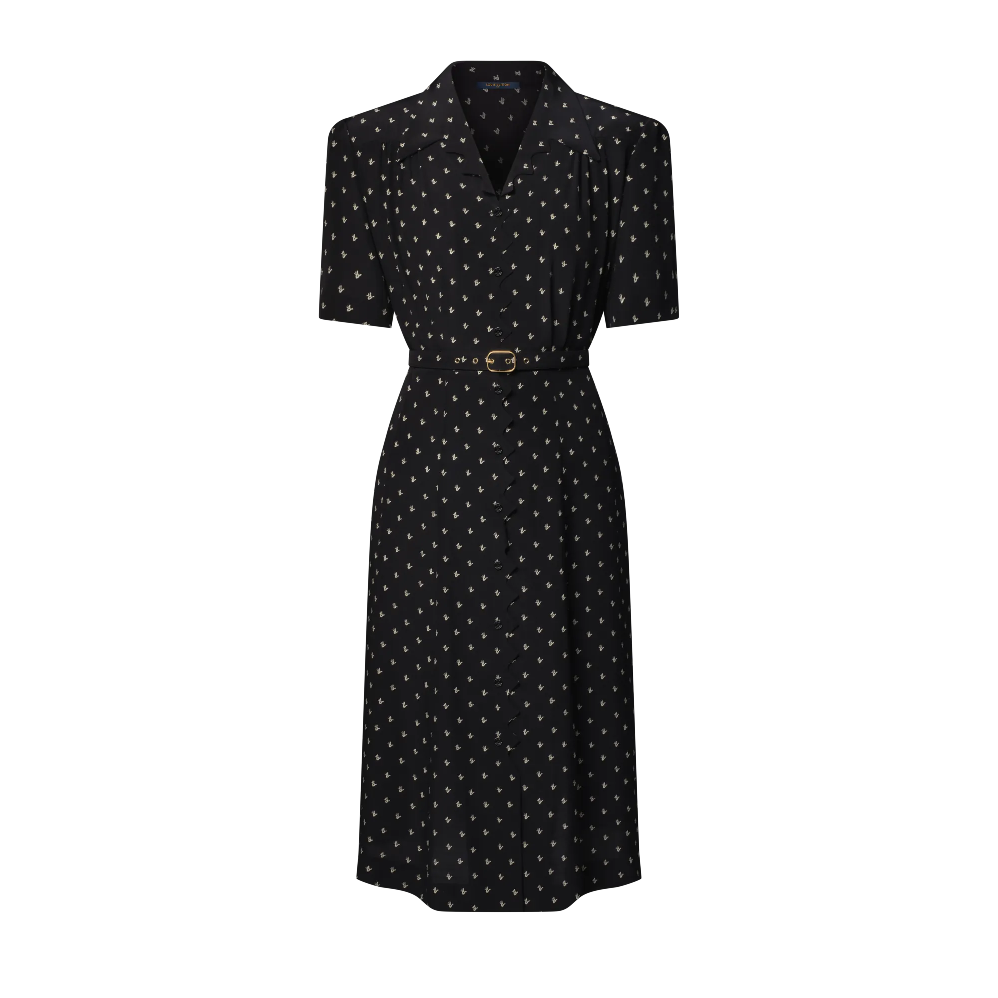 Louis Vuitton LV By GC Shirt Dress - Women - Ready-to-Wear 1AHXQ8 Black