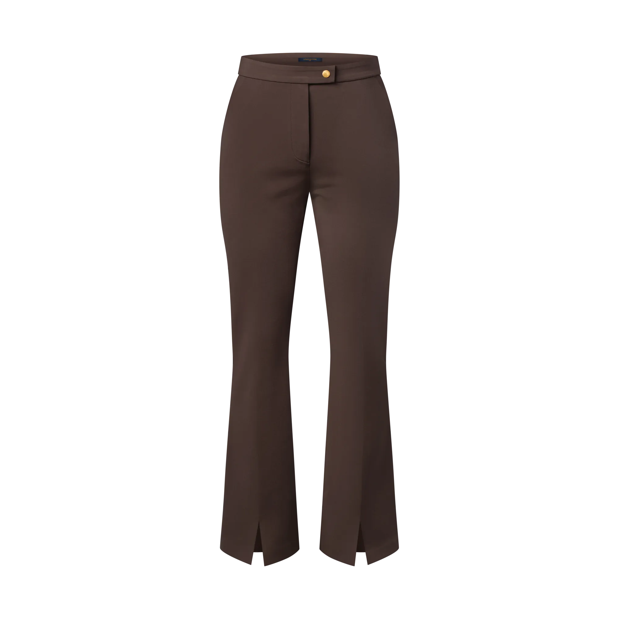 Louis Vuitton Split Hem Technical Jersey Pants - Women - Ready-to-Wear 1AHXYH Chocolate
