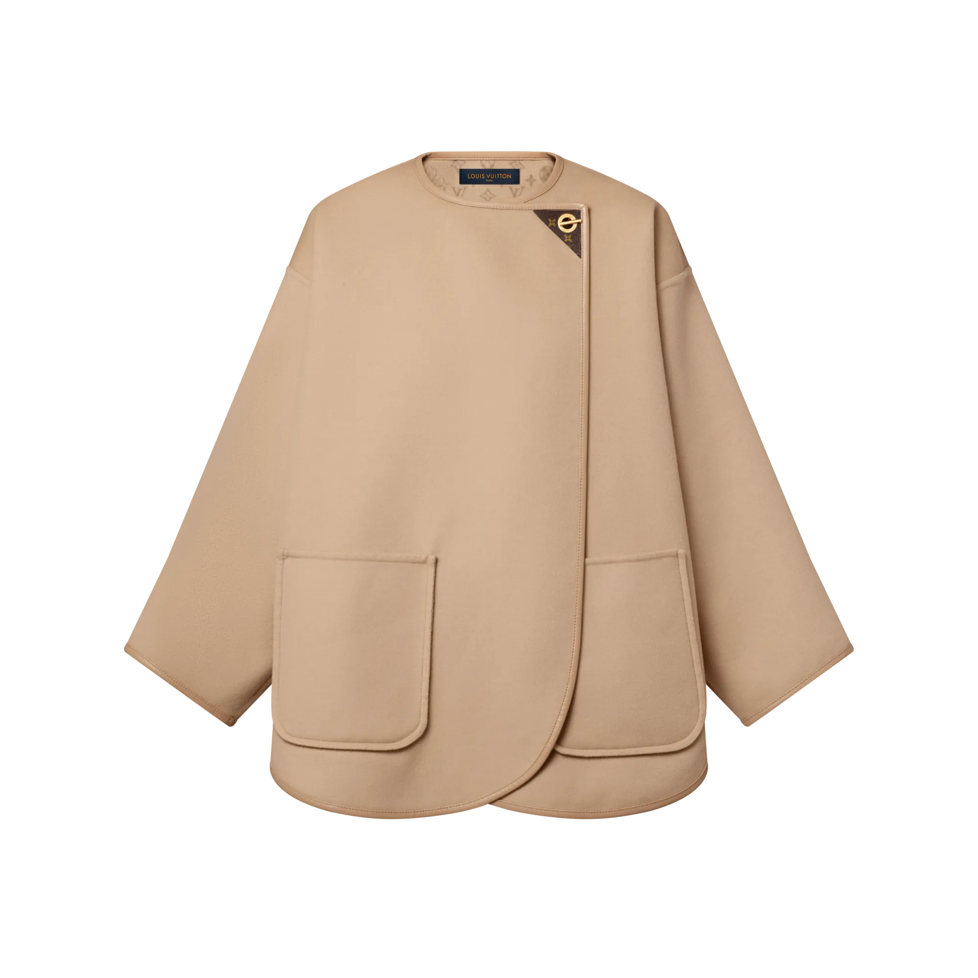 Louis Vuitton Long Double Face Toggle Detail Coat - Women - Ready-to-Wear 1AHYGD Beige