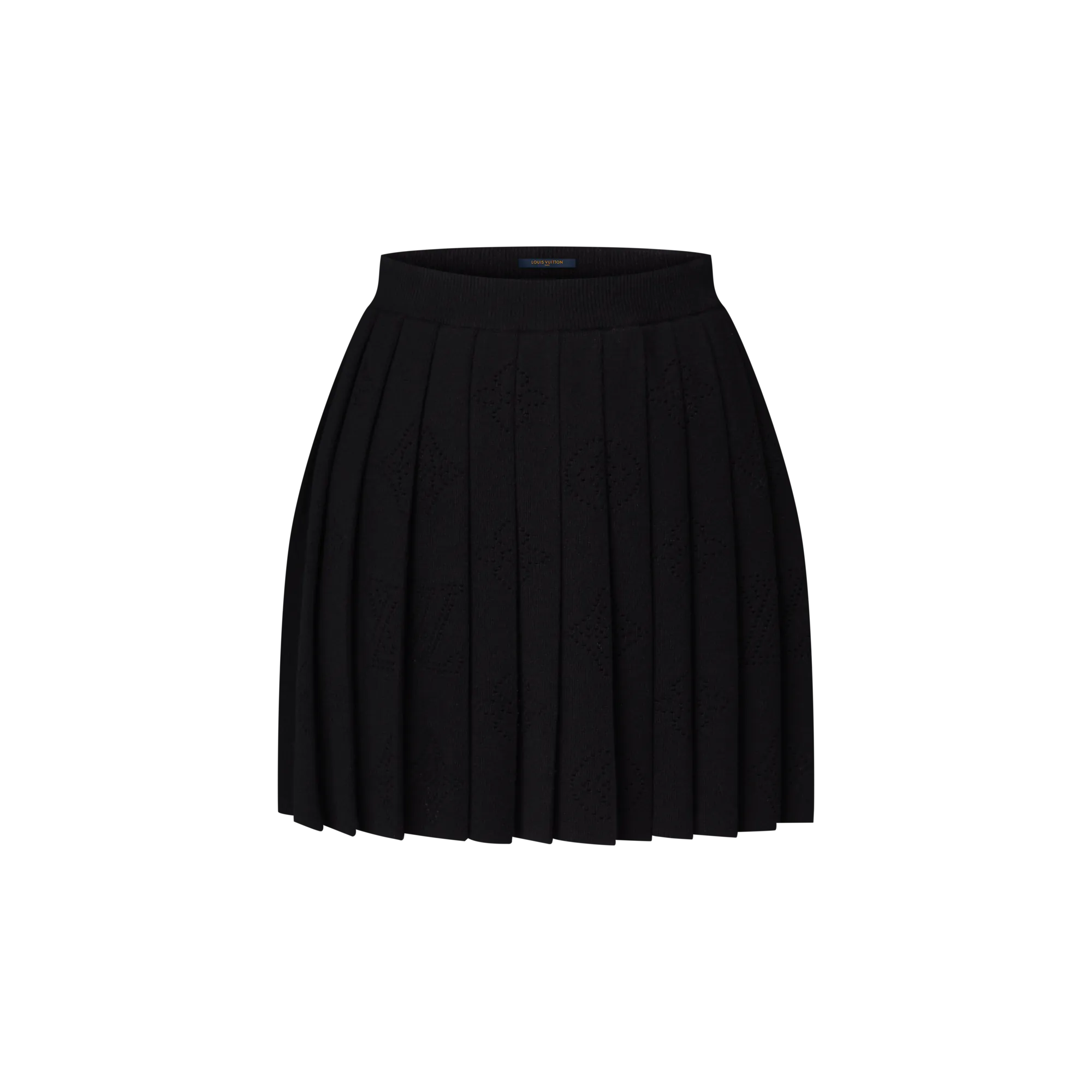 Louis Vuitton Pleated Mahina Knit Skirt - Women - Ready-to-Wear 1AHYYU Black