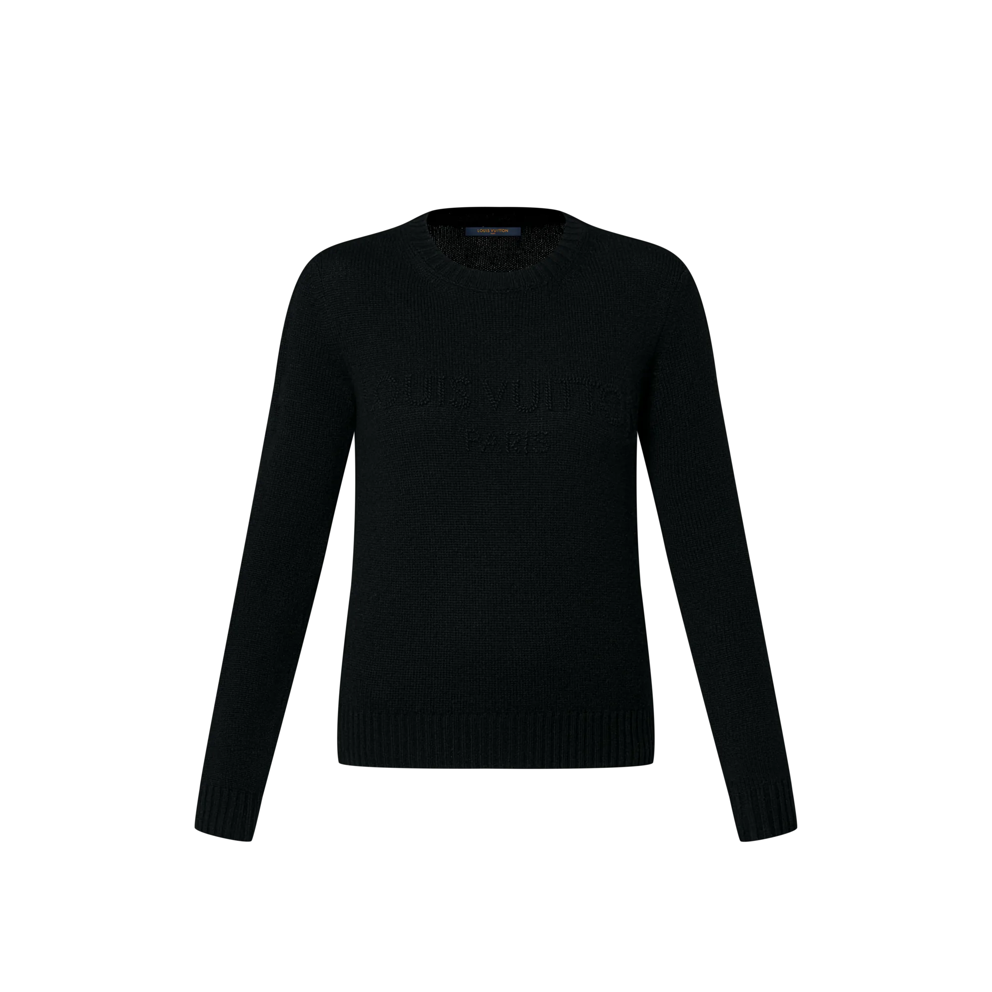 Louis Vuitton Signature Knit Pullover - Women - Ready - to - Wear 1AHZ36 Black