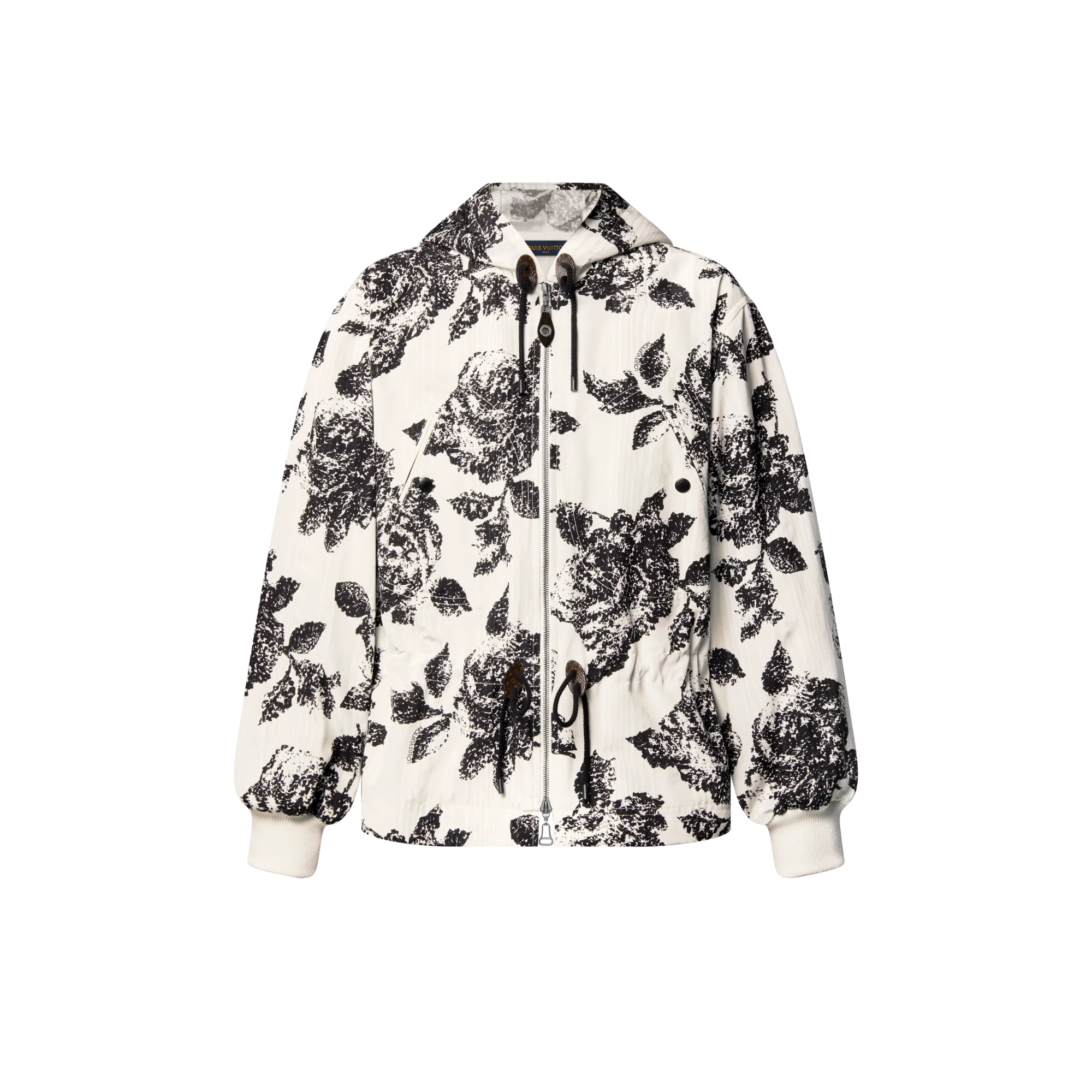 Louis Vuitton Floral Print Hooded Parka - Women - Ready - to - Wear 1AHZV4 White