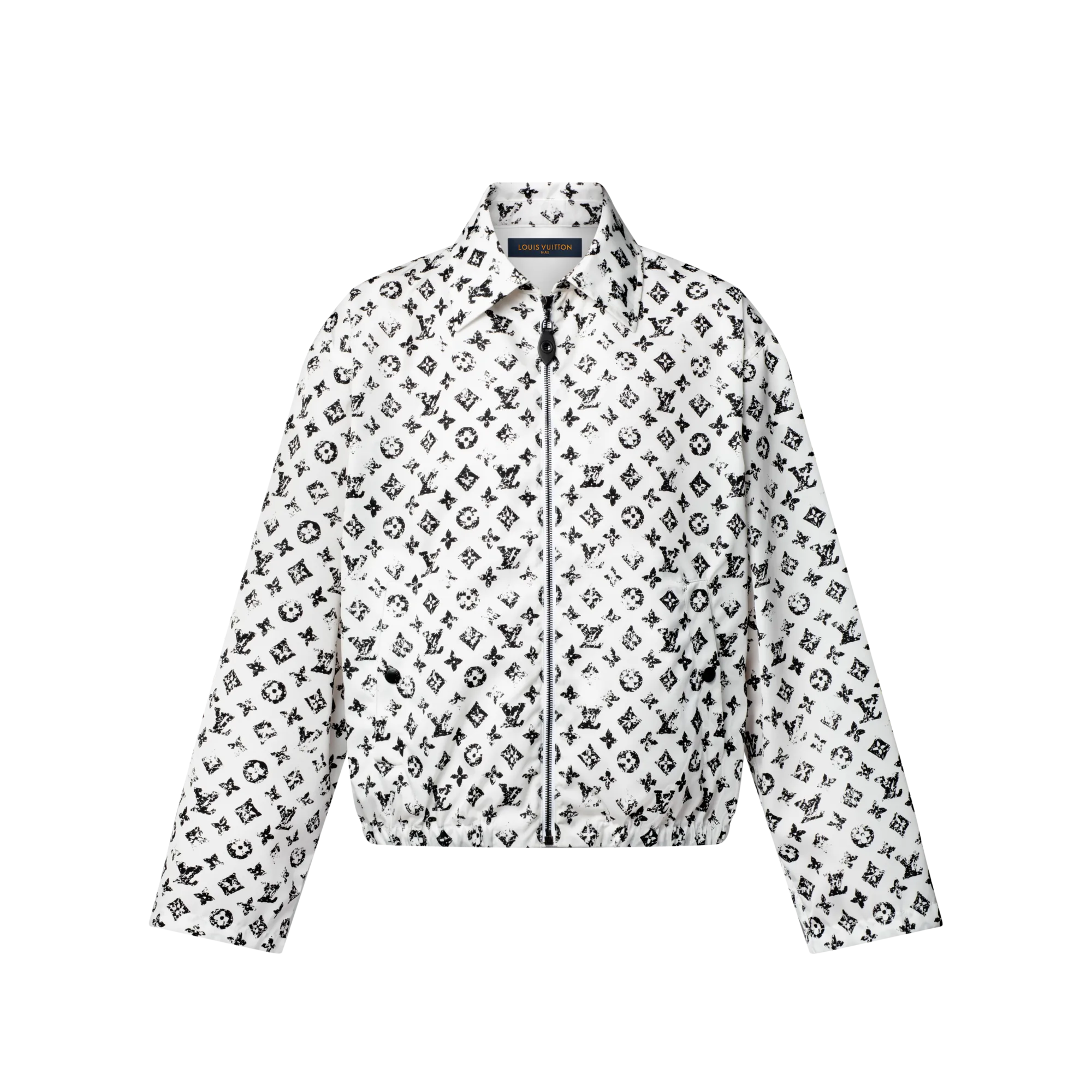 Louis Vuitton Graphic Monogram Zip - Up Jacket - Women - Ready - to - Wear 1AHZVK White