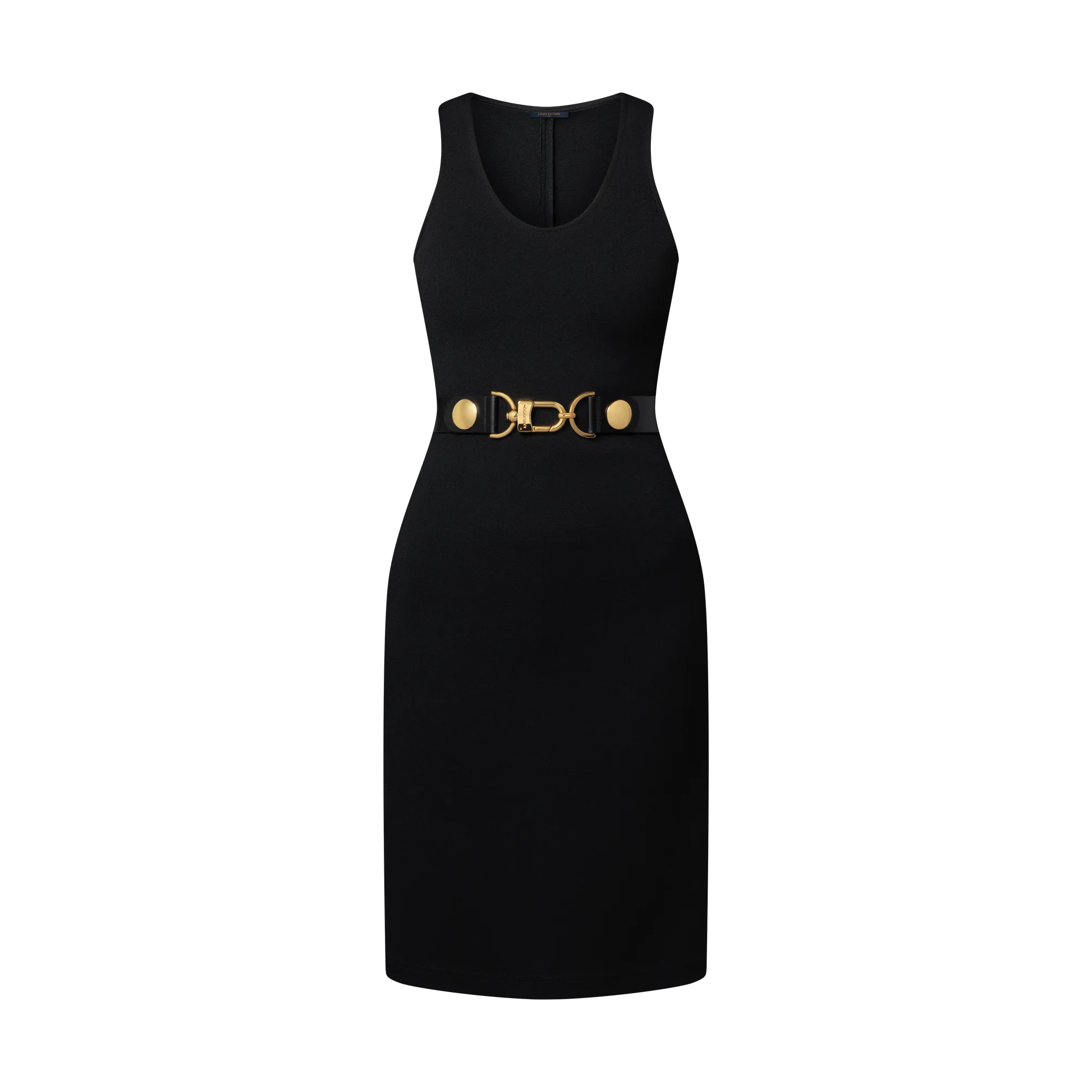 Louis Vuitton Carabiner Belt Dress - Women - Ready - to - Wear 1AHZZS Black