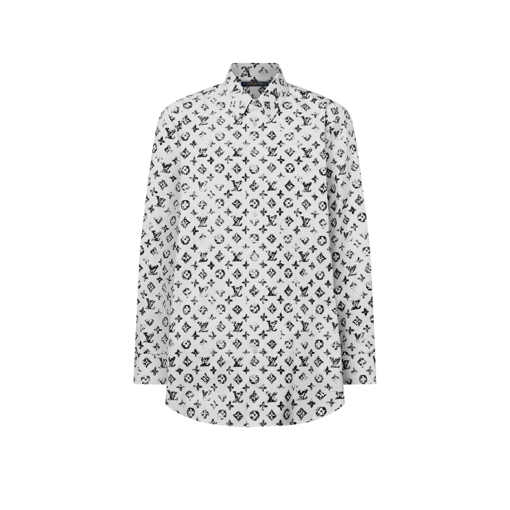 Louis Vuitton Graphic Monogram Shirt - Women - Ready - to - Wear 1AI296 White