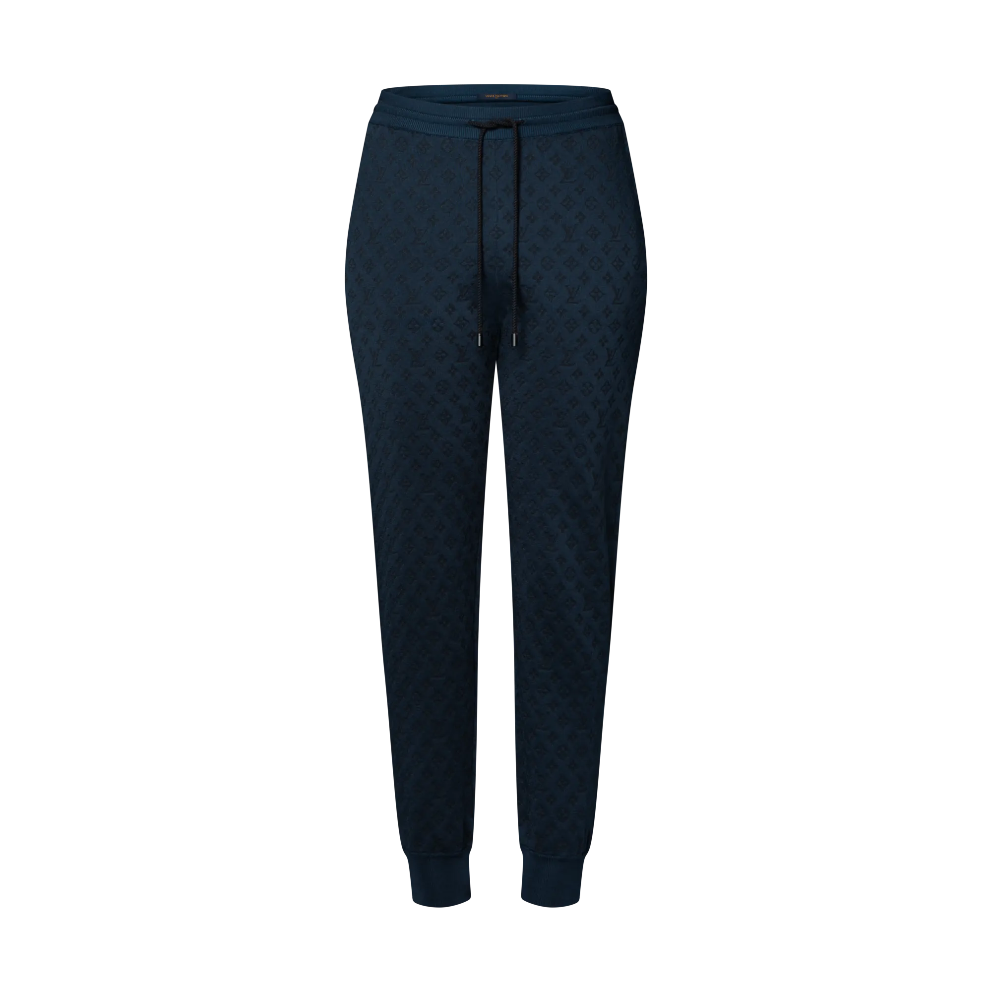 Louis Vuitton Monogram Jacquard Knit Jogging Pants - Women - Ready - to - Wear 1AI709 Blue