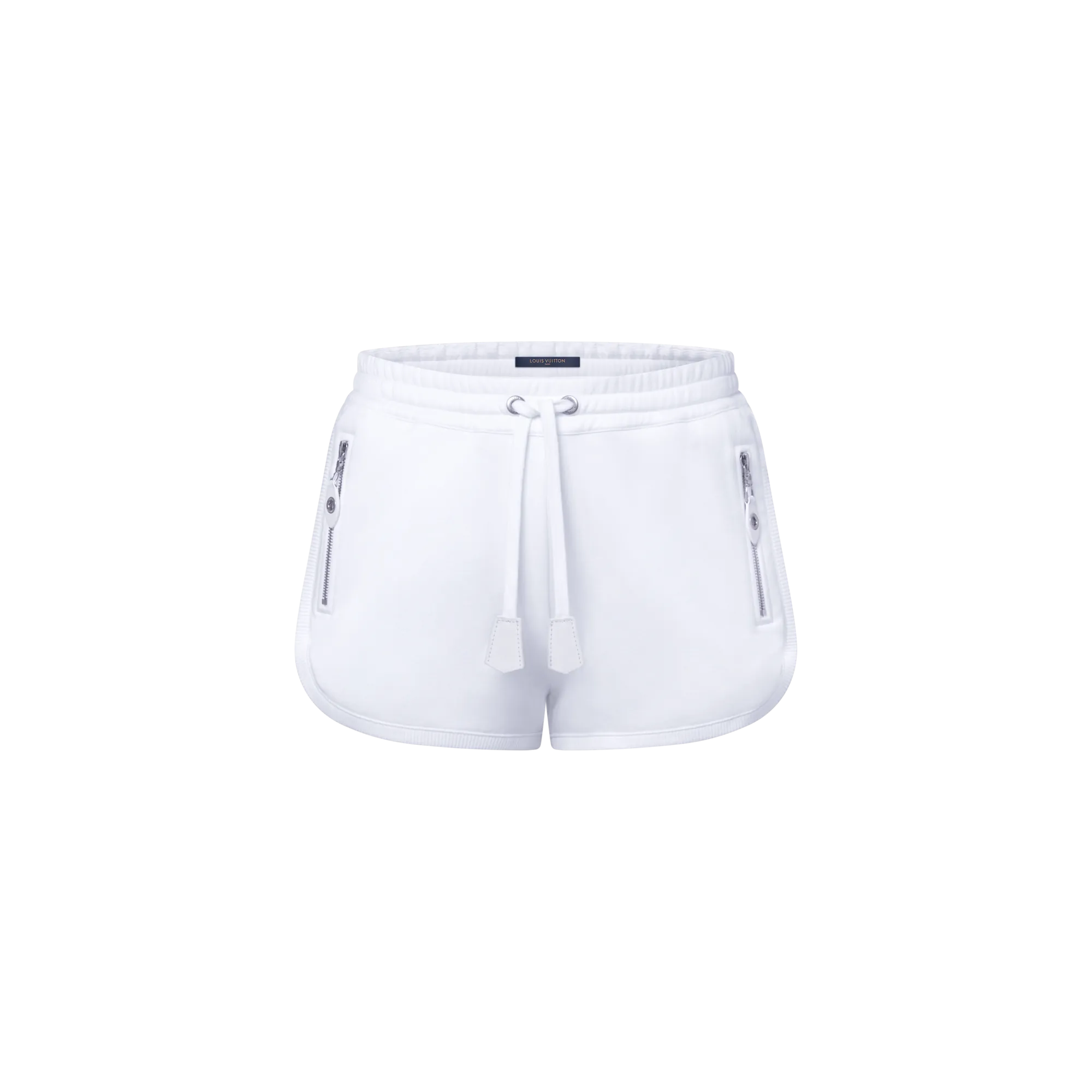 Louis Vuitton Leather Accent Jogging Shorts - Women - Ready - to - Wear 1AIAGO White