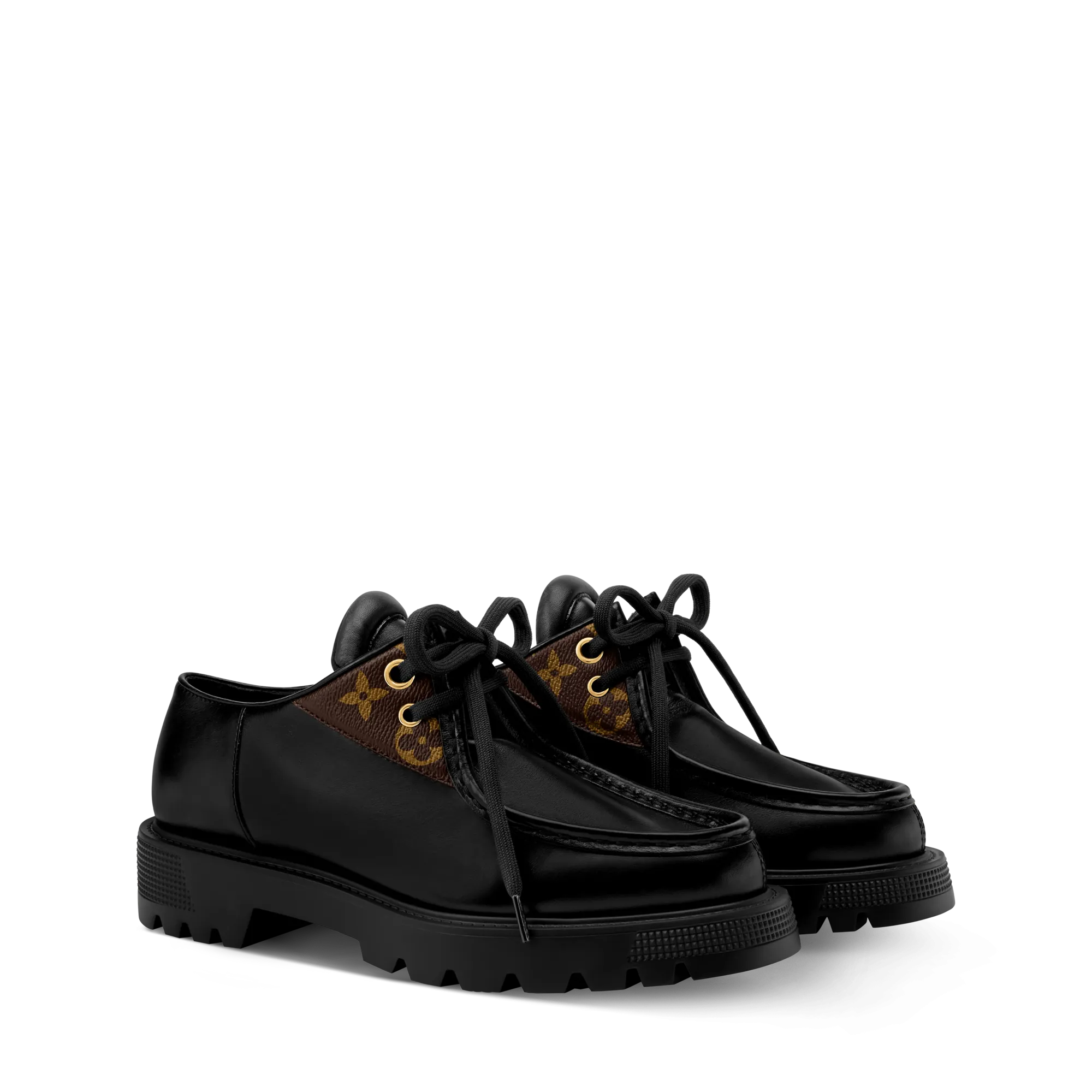 Louis Vuitton District Derby Flat Loafer Calfxx - Women - Shoes 1AIBY5 Black