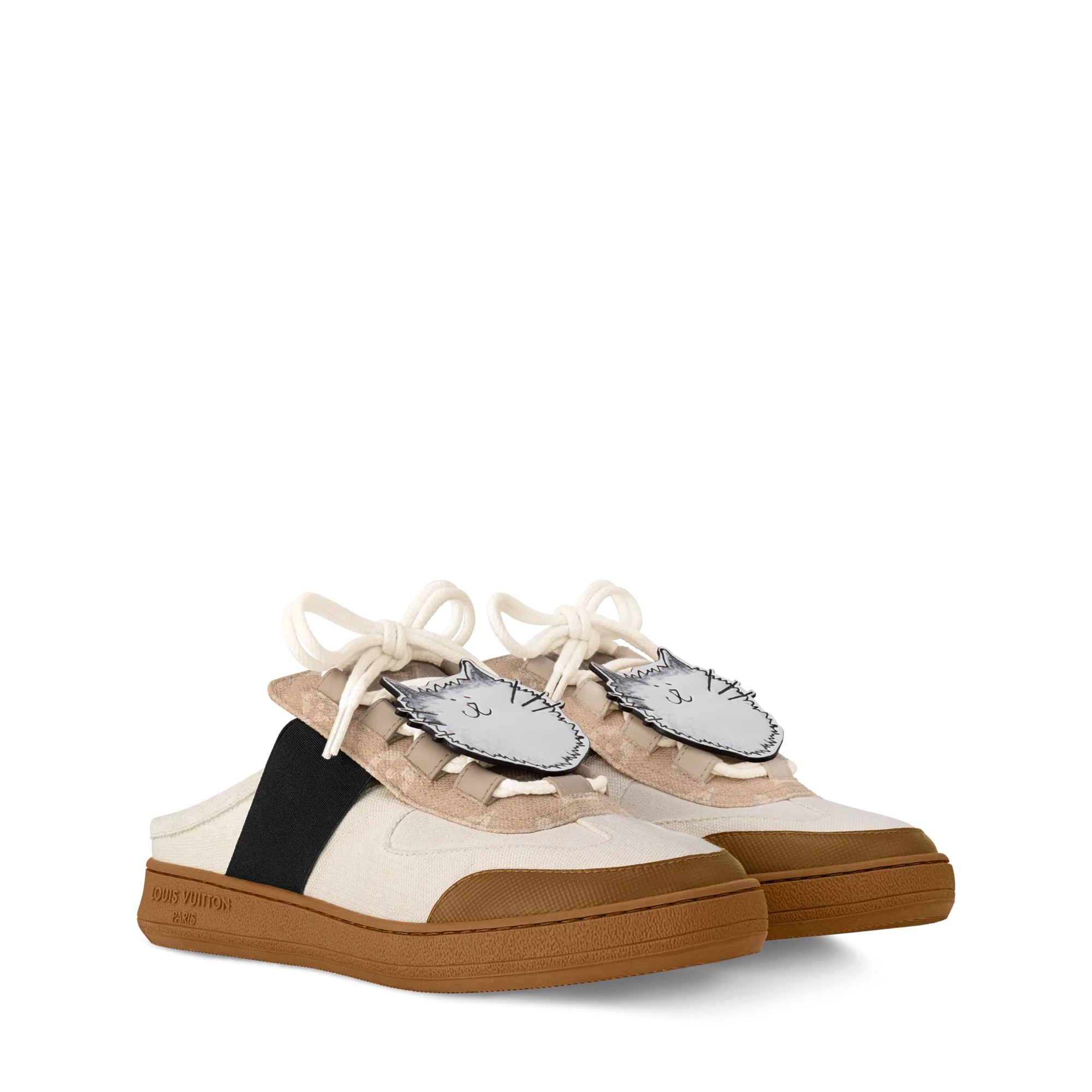 Louis Vuitton Lous Open Back Sneaker Canvas - Women - Shoes 1AICF5 White