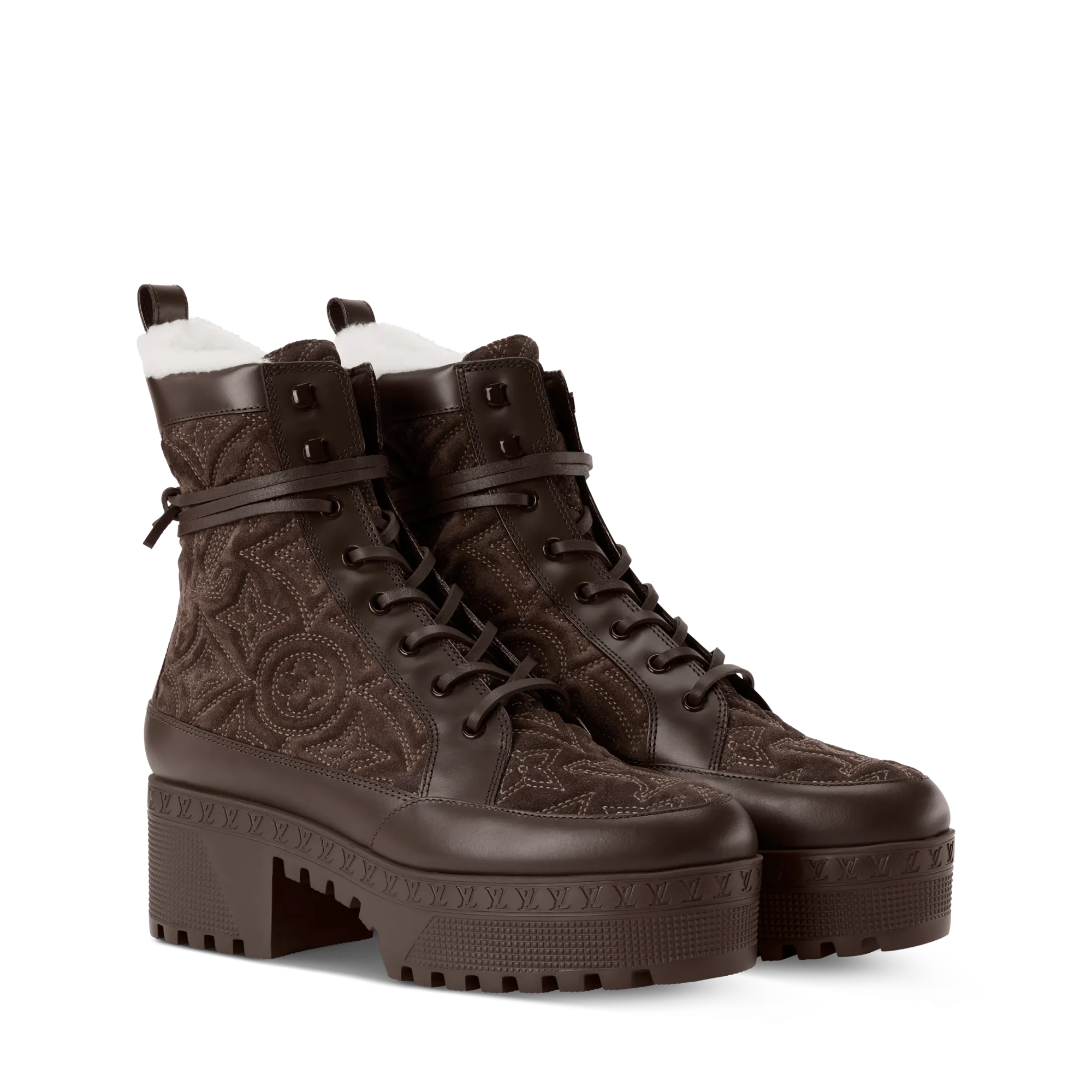 Louis Vuitton Laureate Platform Desert Boot Calfxx - Women - Shoes 1AIEEW Brown