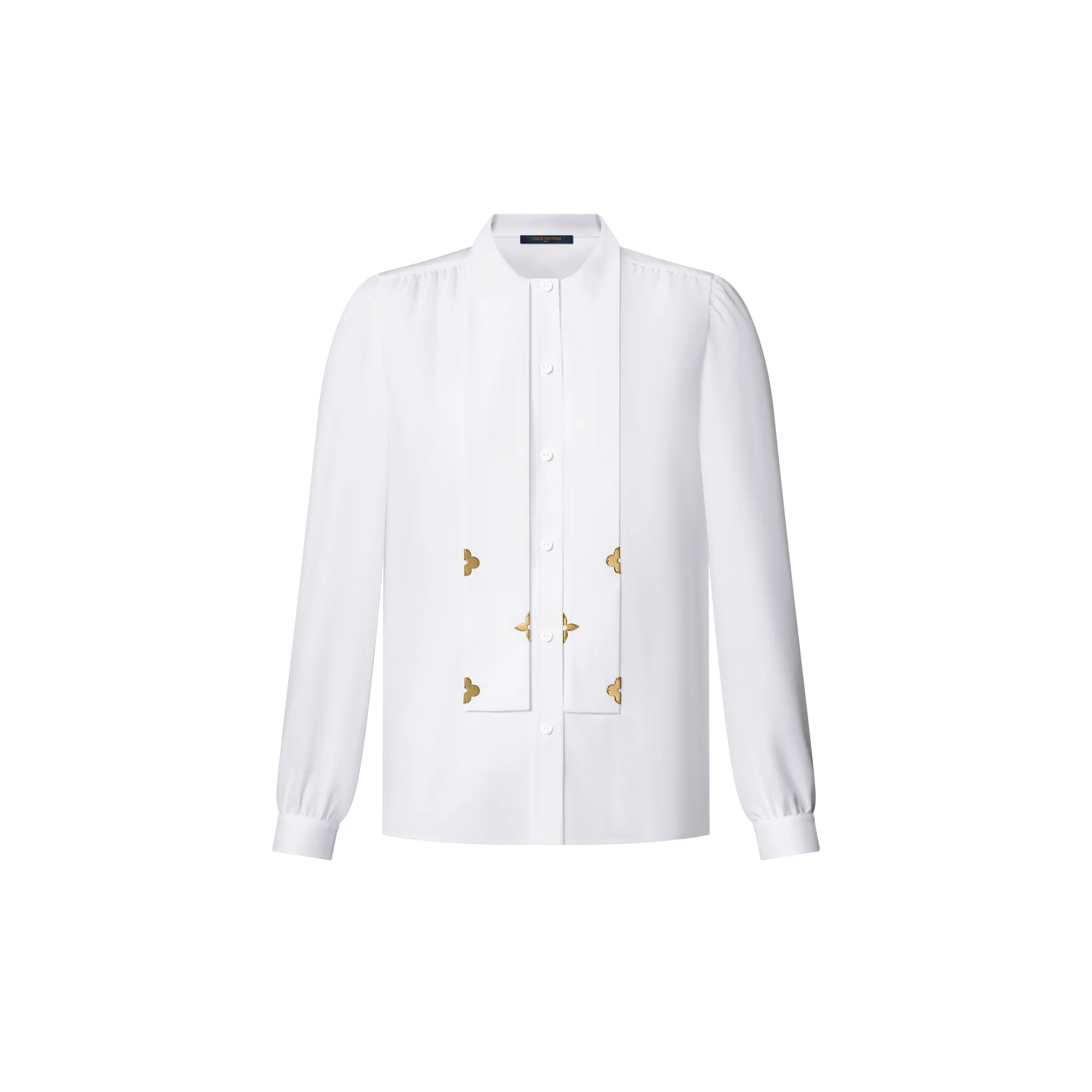 Louis Vuitton LV Night Lavaliere Blouse - Women - Ready - to - Wear 1AIL36 White