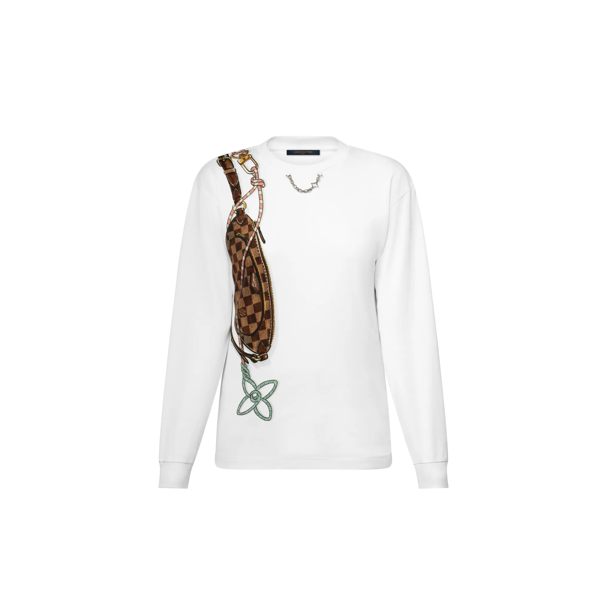 Louis Vuitton Keepit Print Long - Sleeved T - Shirt - Women - Ready - to - Wear 1AIOXV White